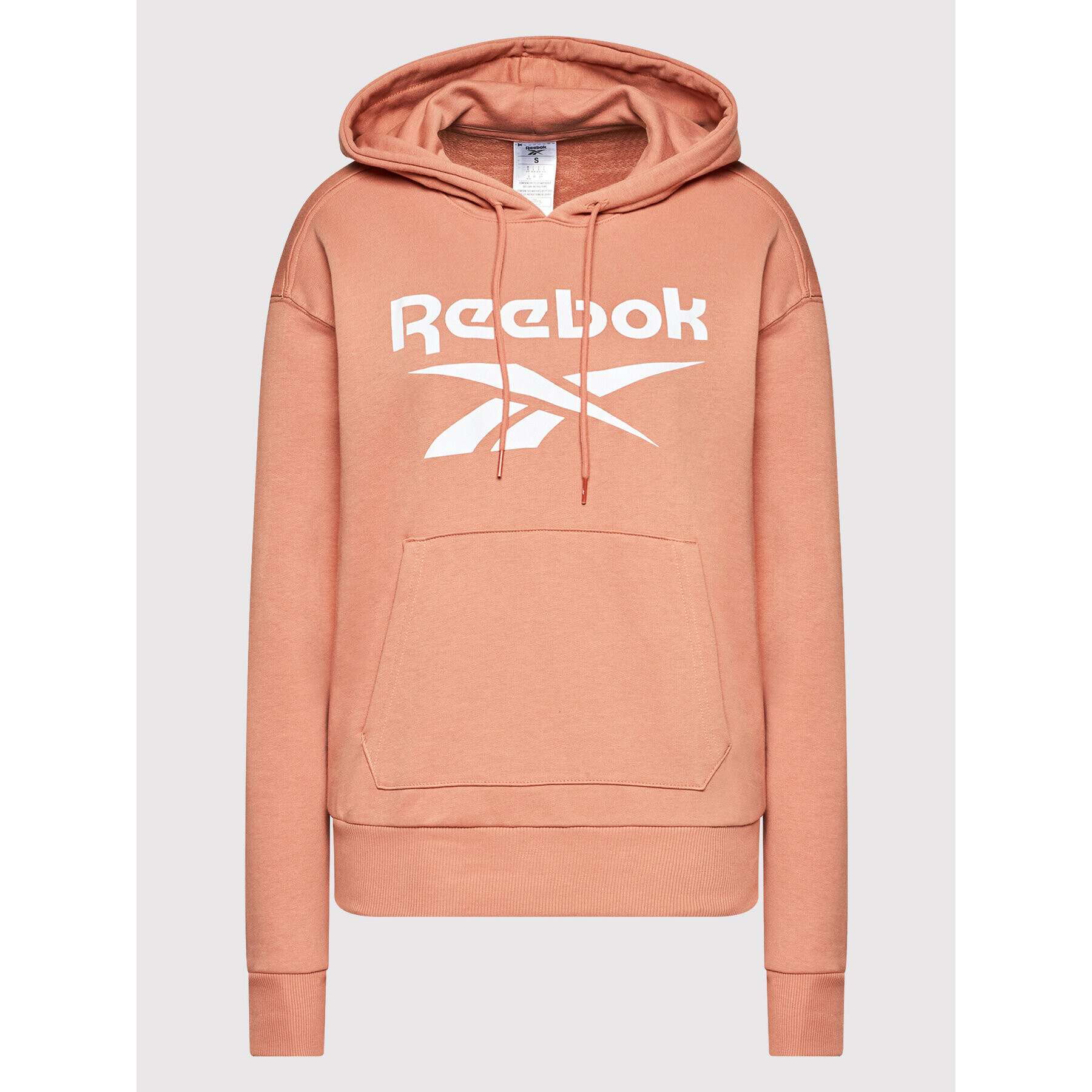 Reebok Суитшърт Identity Logo HB2293 Розов Oversize - Pepit.bg