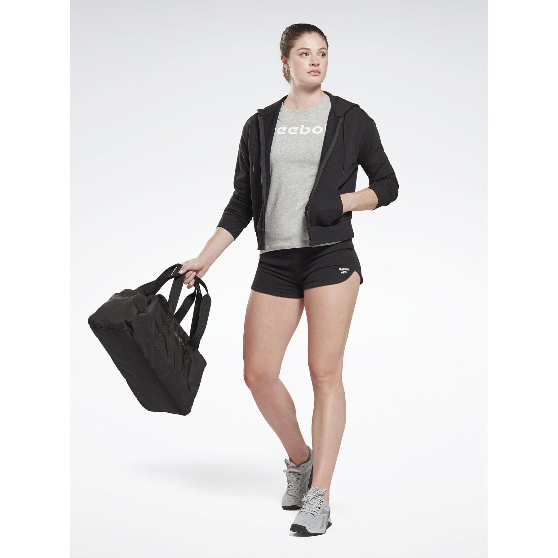 Reebok Суитшърт Identity Small Logo H54754 Черен Regular Fit - Pepit.bg