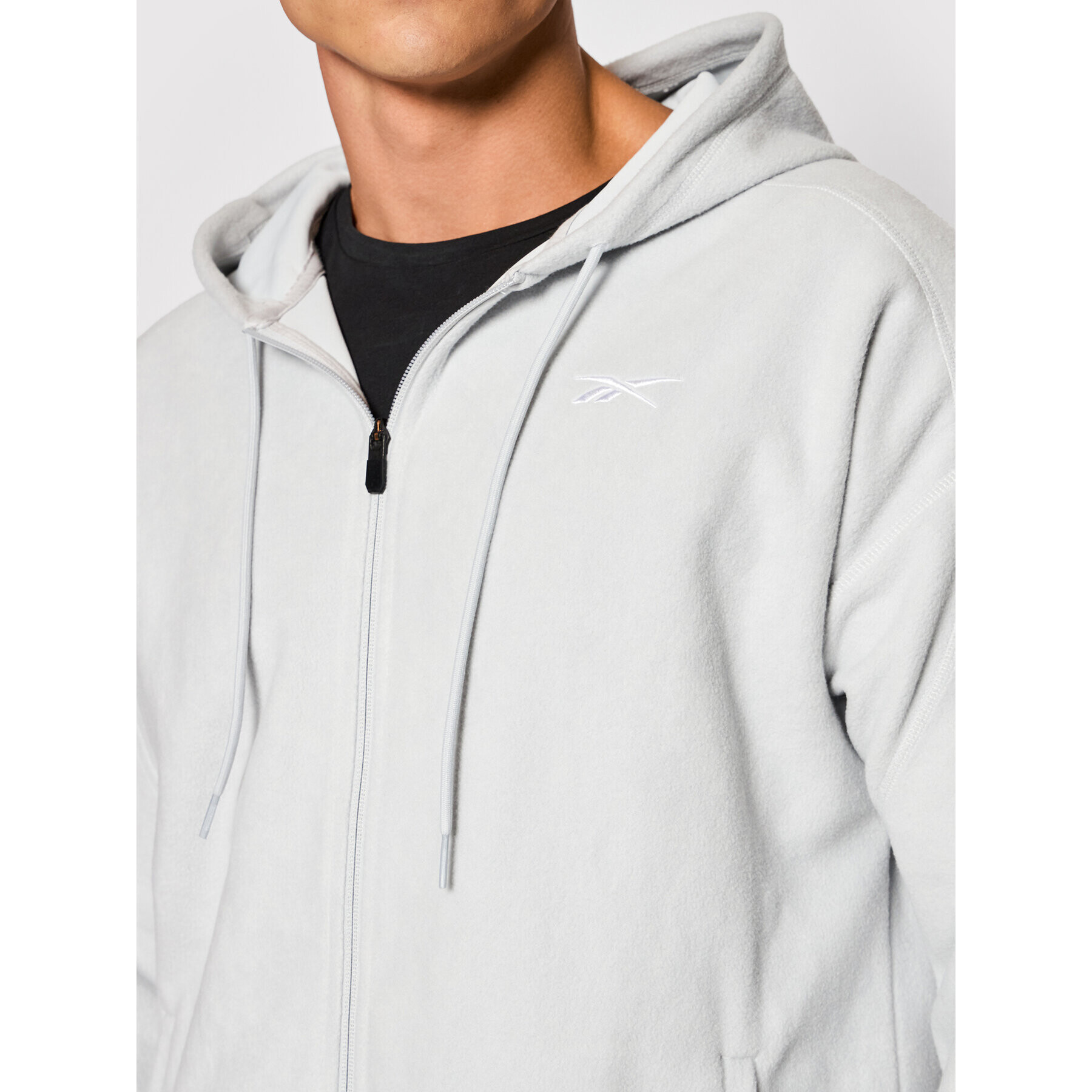 Reebok Полар Workout Ready GS6656 Сив Regular Fit - Pepit.bg