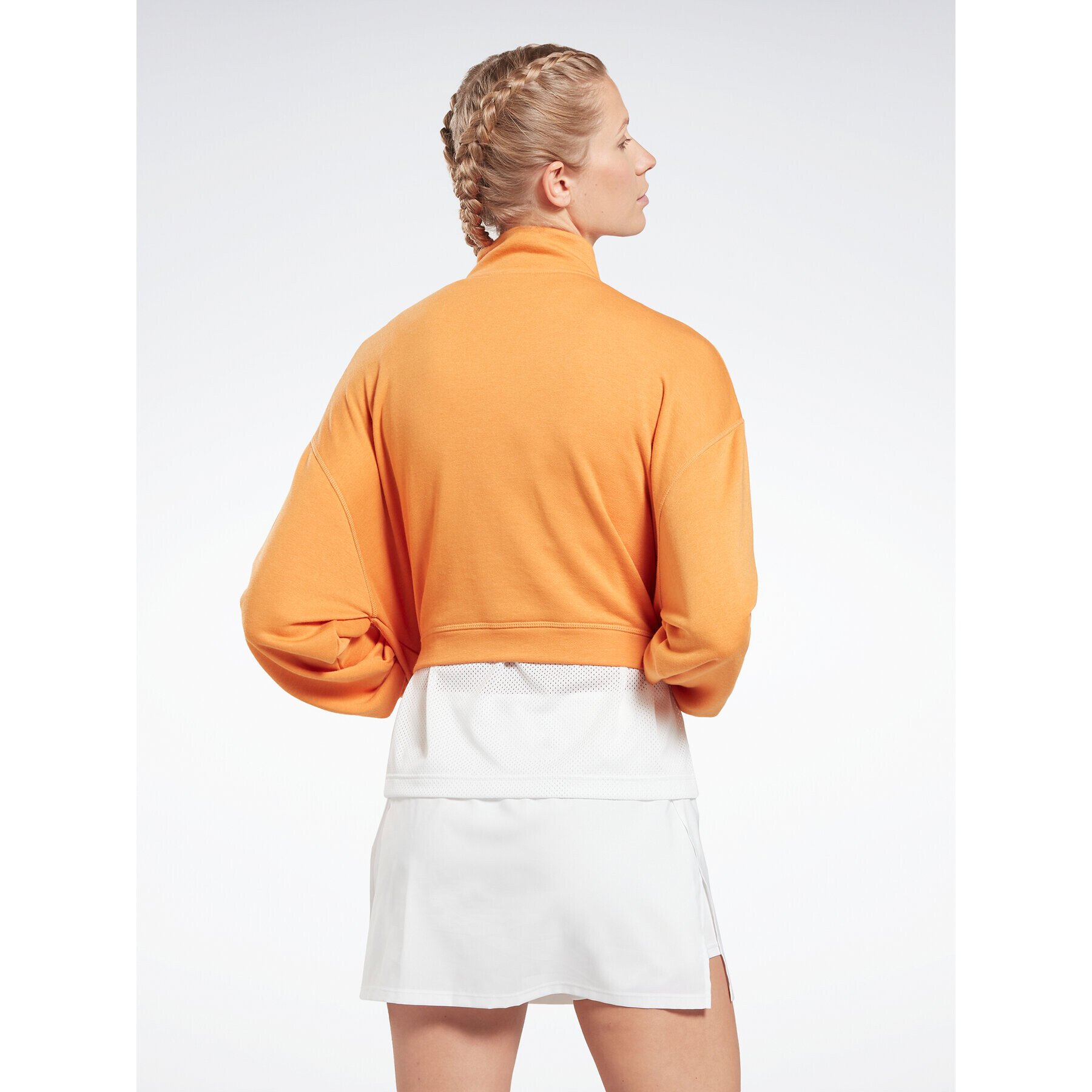 Reebok Суитшърт Workout Ready HT6043 Оранжев Relaxed Fit - Pepit.bg