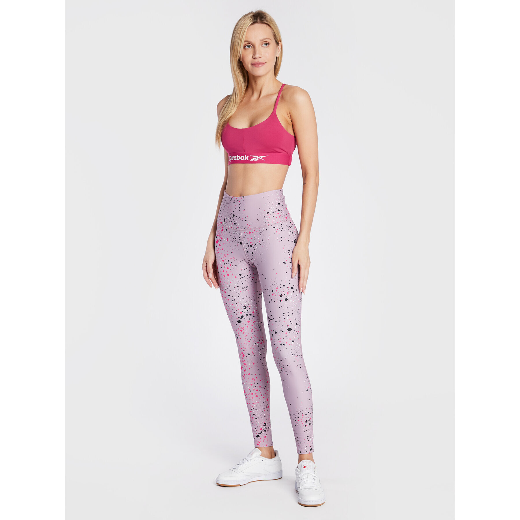Reebok Сутиен-топ Workout Ready Basic HI6889 Розов - Pepit.bg