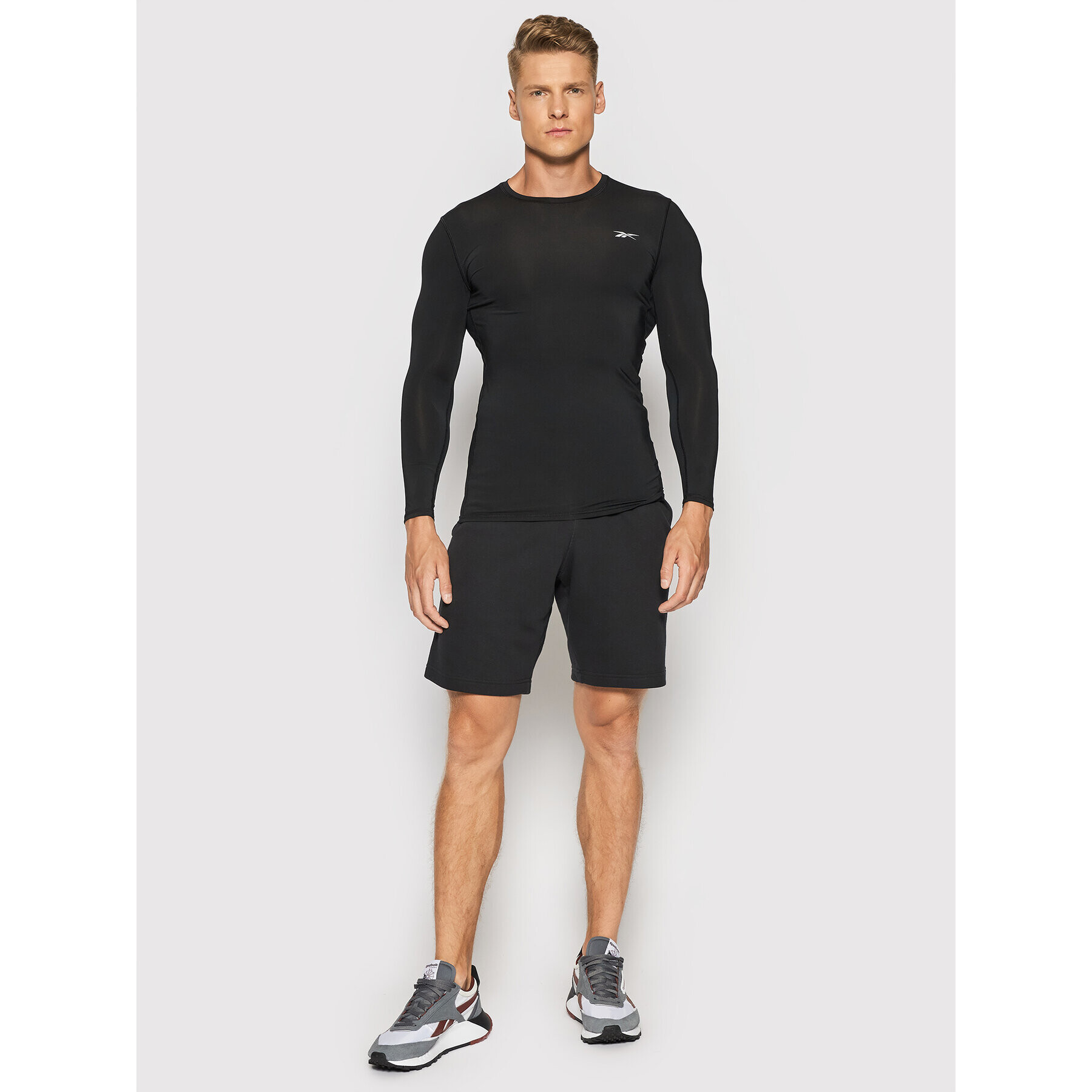 Reebok Тениска от техническо трико Workout Ready Compression FP9105 Черен Compression Fit - Pepit.bg