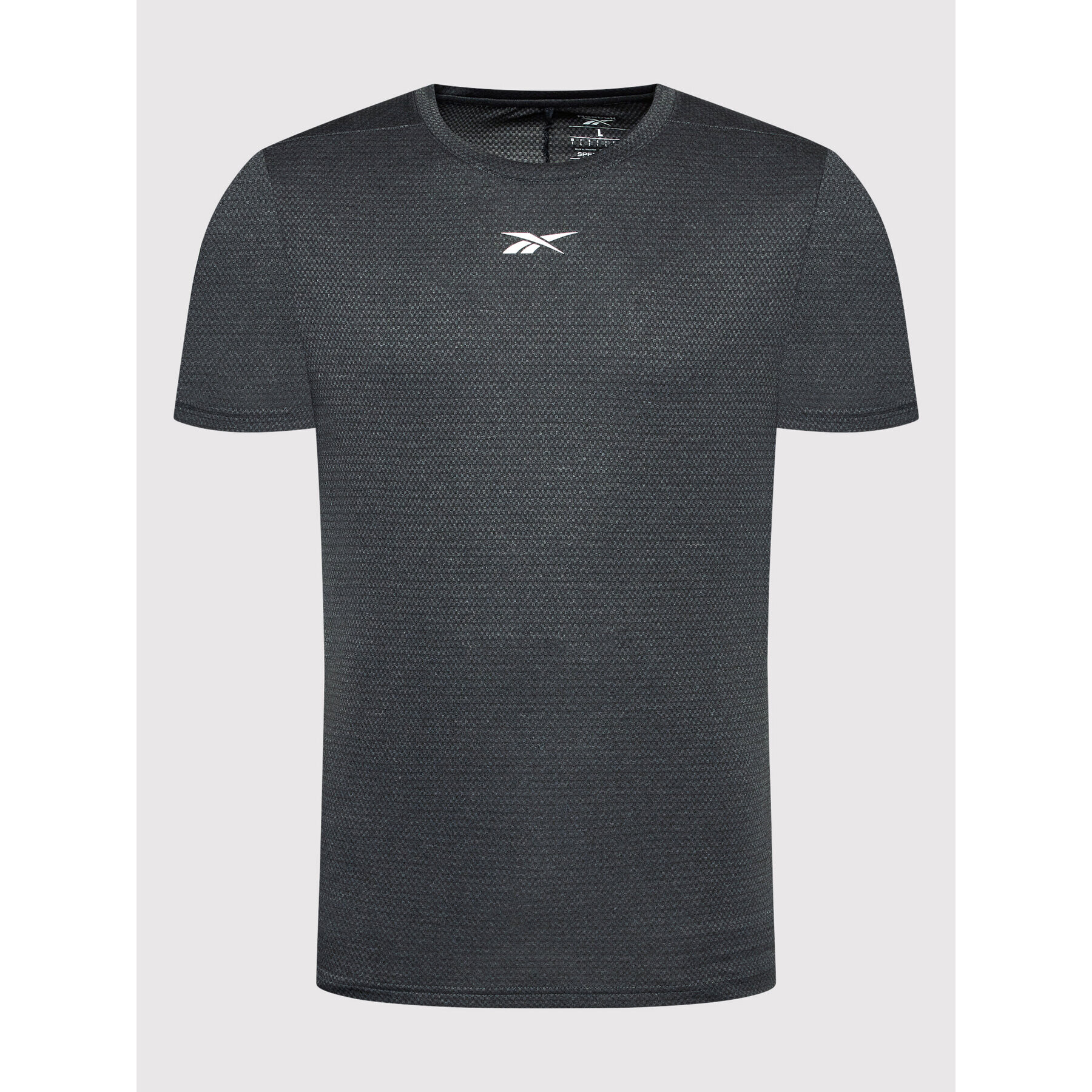 Reebok Тениска от техническо трико Workout Ready H46641 Сив Regular Fit - Pepit.bg