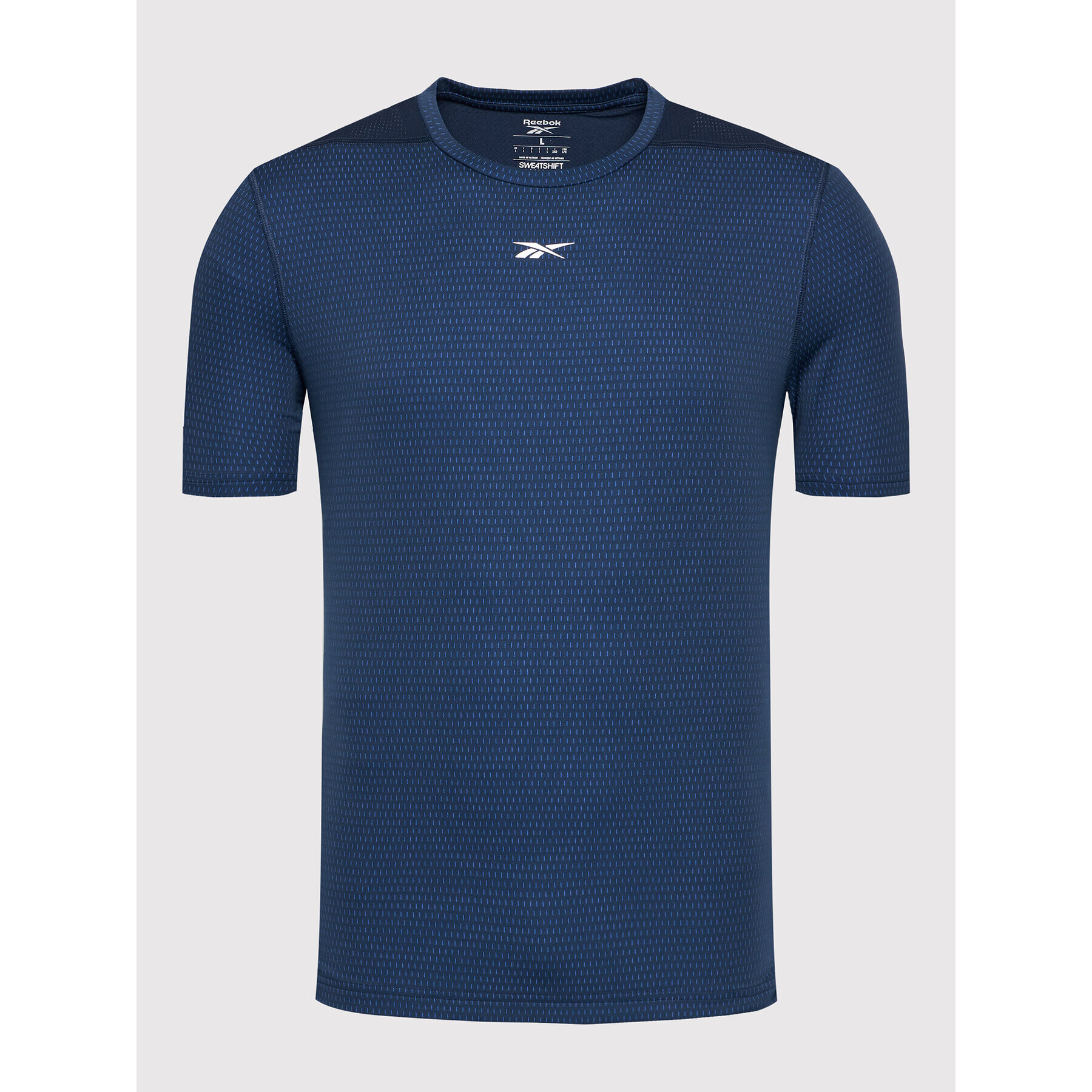 Reebok Тениска от техническо трико Sweatshift Move GN9098 Тъмносин Slim Fit - Pepit.bg