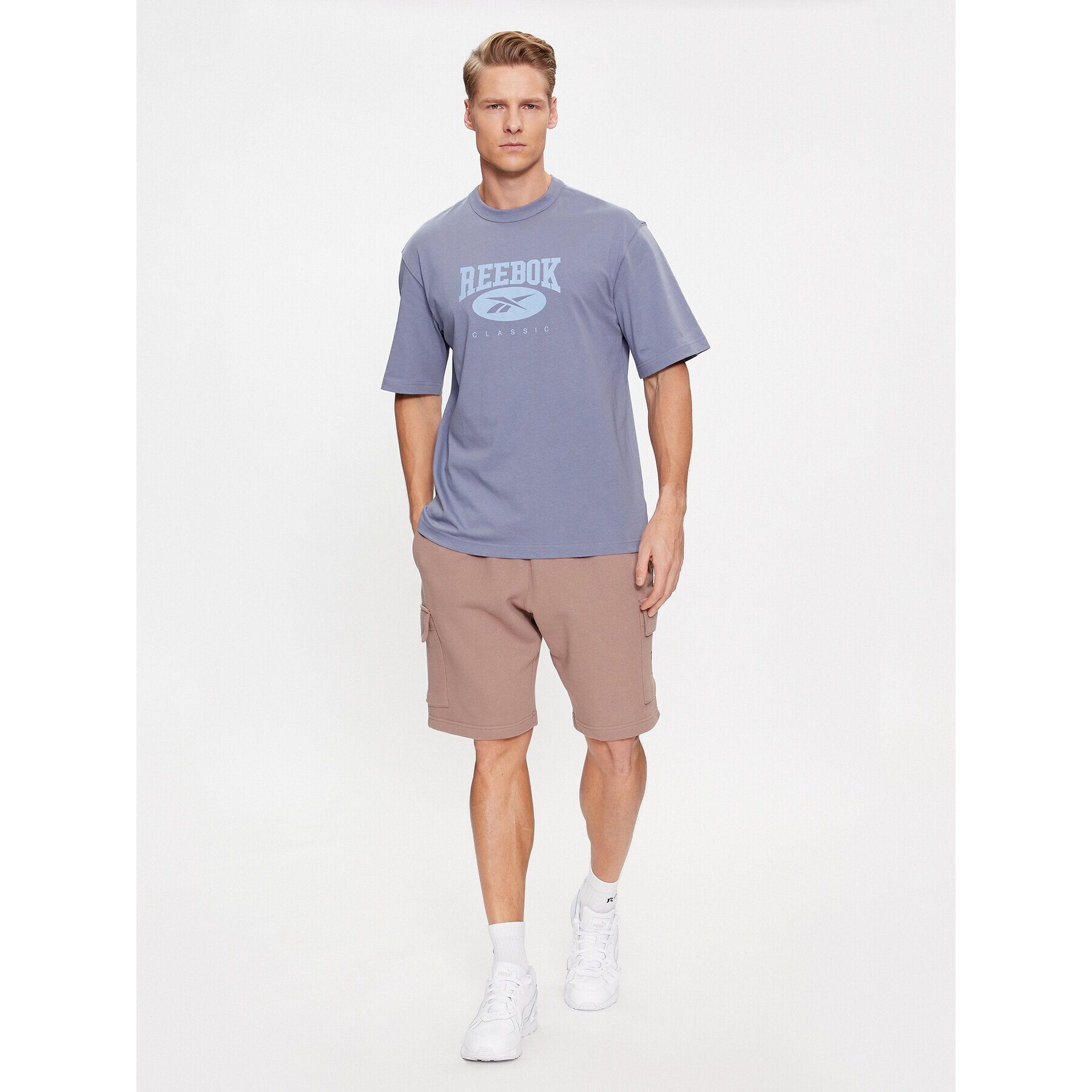 Reebok Тишърт Archive Essentials IK6123 Син Regular Fit - Pepit.bg