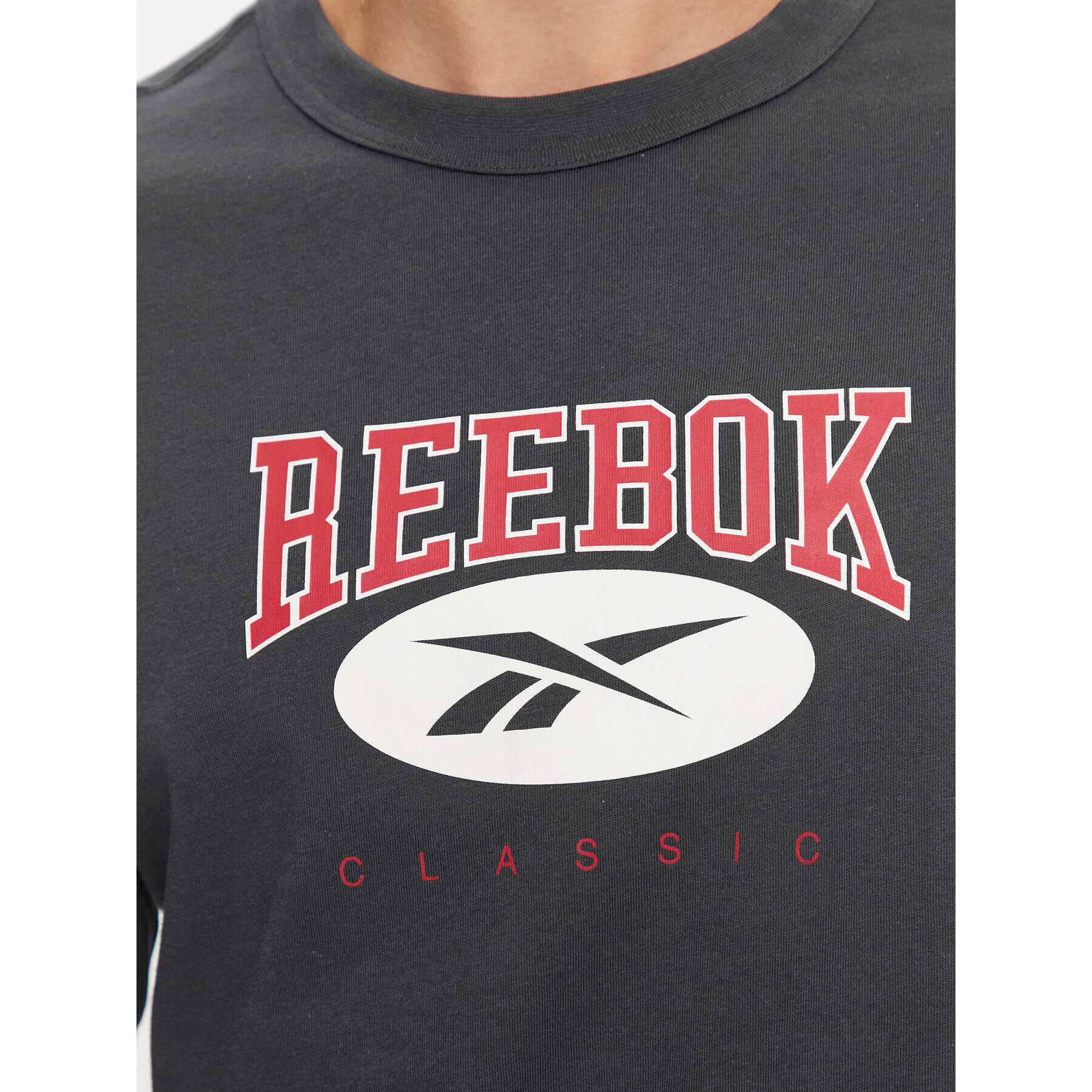 Reebok Тишърт Archive Essentials IL8793 Сив Regular Fit - Pepit.bg