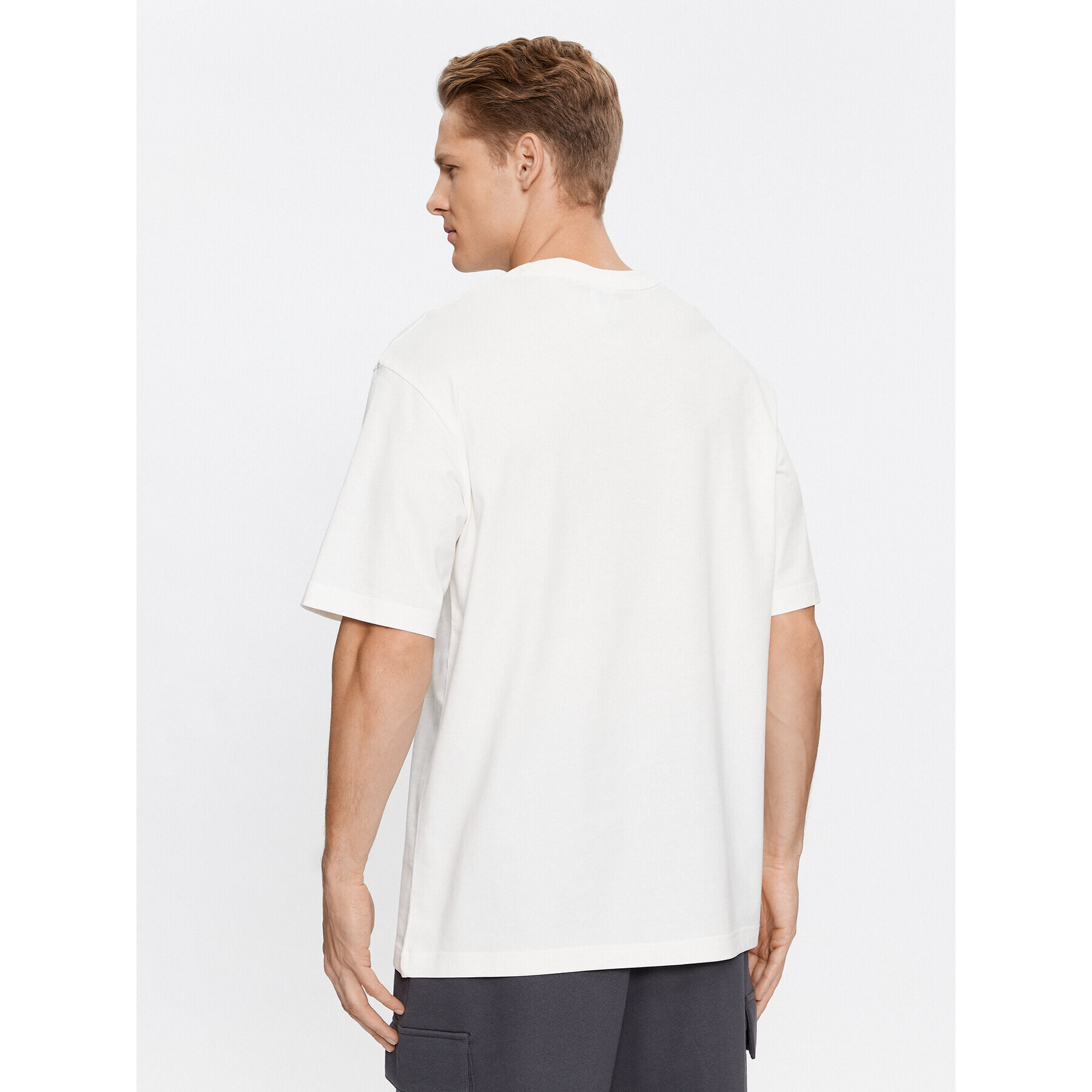 Reebok Тишърт Basketball IL4435 Бял Regular Fit - Pepit.bg