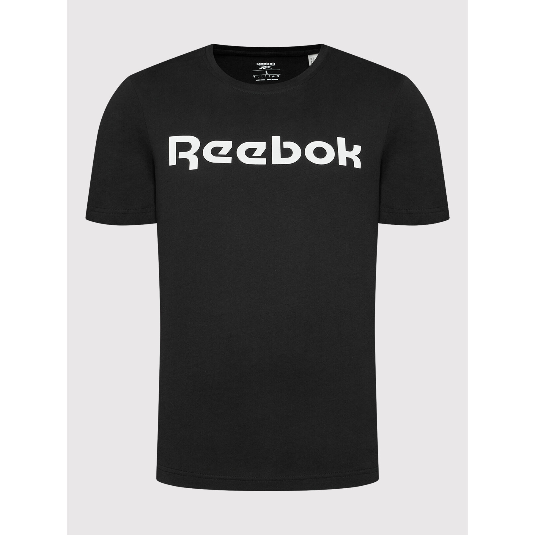 Reebok Тишърт Classic Graphic Series Linear Logo GJ0136 Черен Slim Fit - Pepit.bg