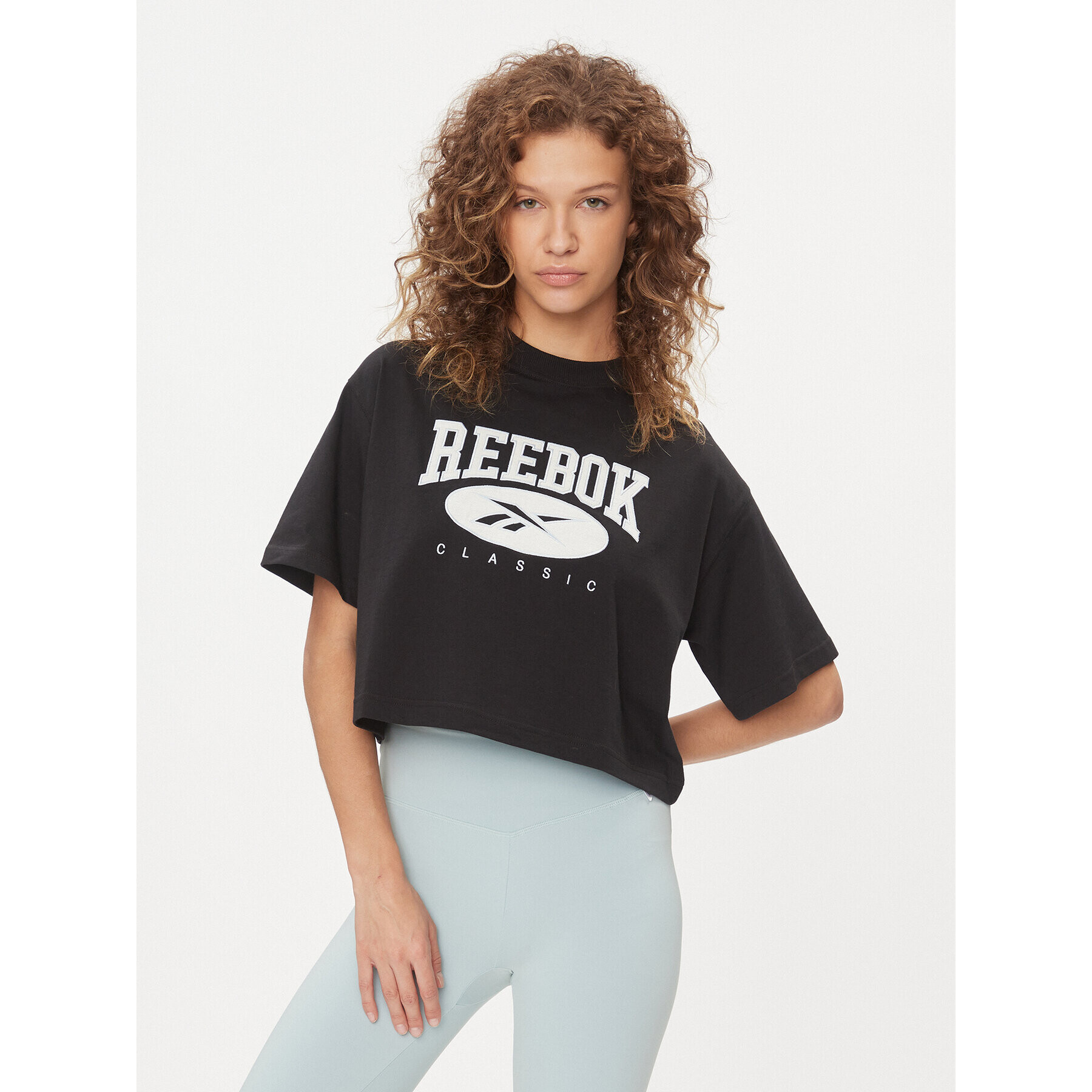 Reebok Тишърт Classics Big Logo IL4636 Черен Regular Fit - Pepit.bg