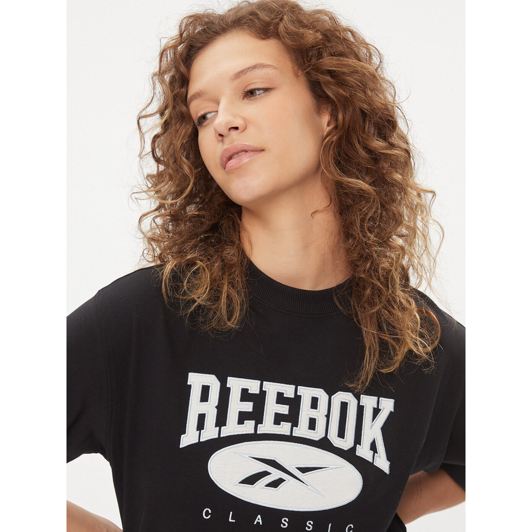 Reebok Тишърт Classics Big Logo IL4636 Черен Regular Fit - Pepit.bg