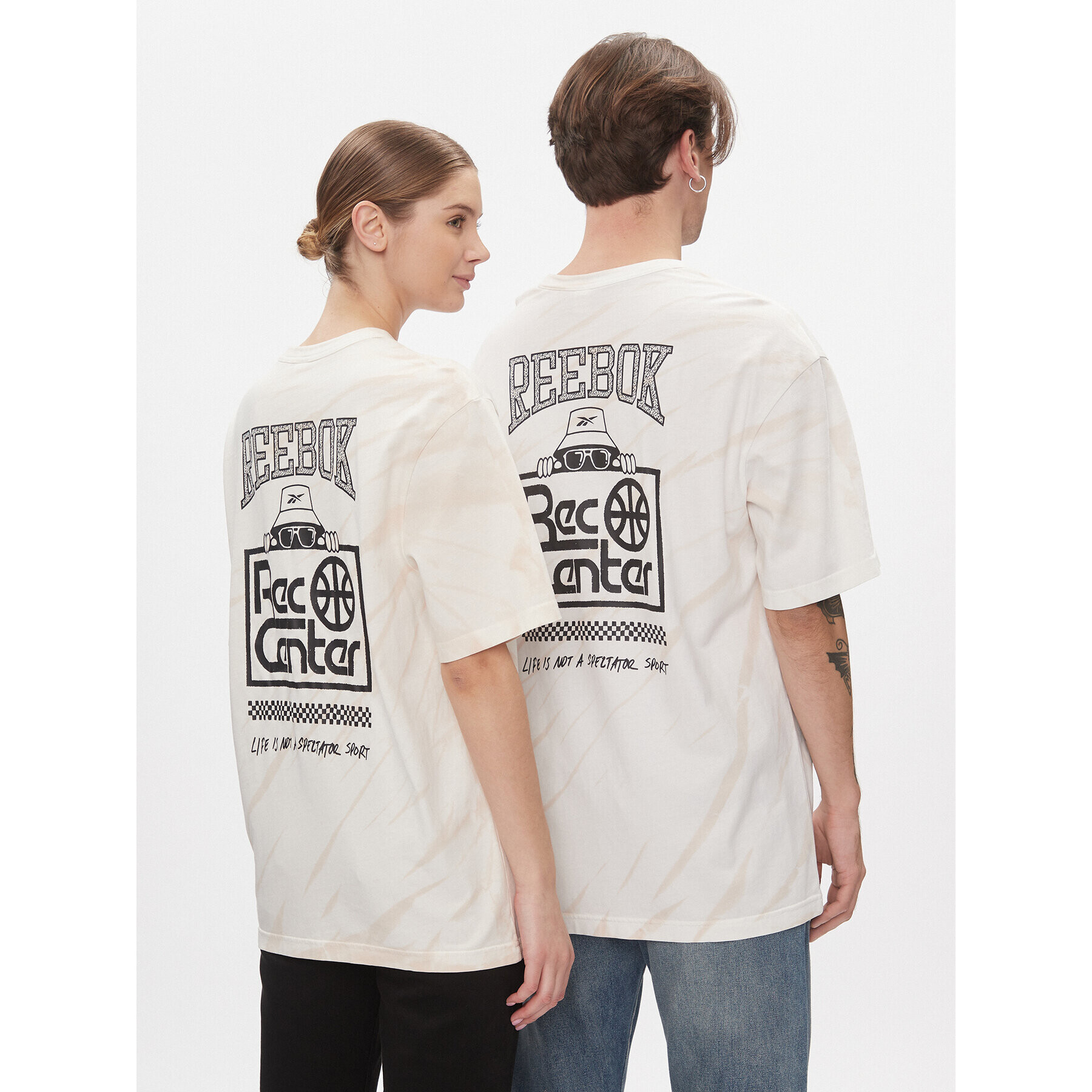 Reebok Тишърт Classics Block Party T-Shirt HT8182 Бял - Pepit.bg