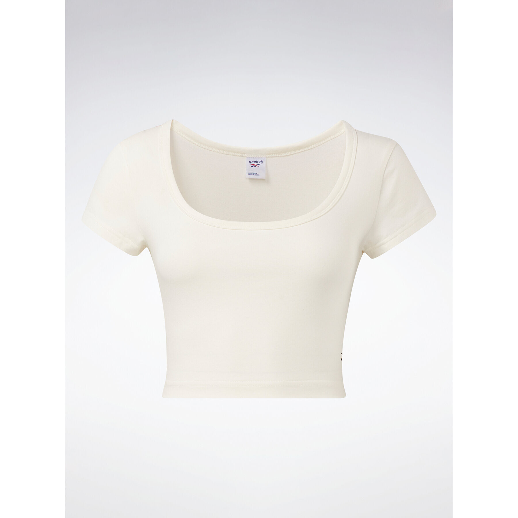 Reebok Тишърт Classics Cropped Jersey T-Shirt HS0362 Бял - Pepit.bg
