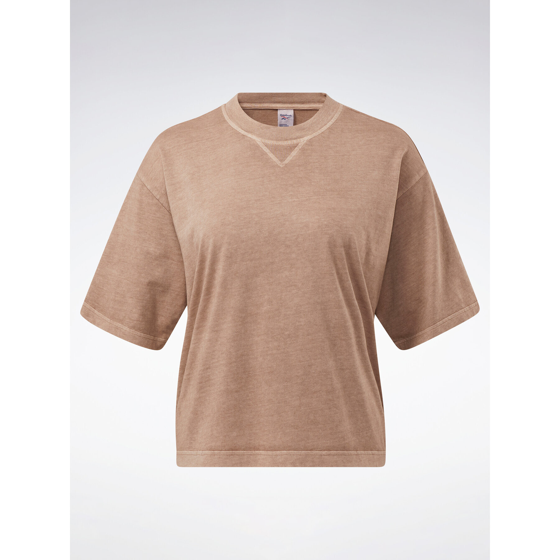 Reebok Тишърт Classics Natural Dye Boxy T-Shirt HS0378 Кафяв - Pepit.bg