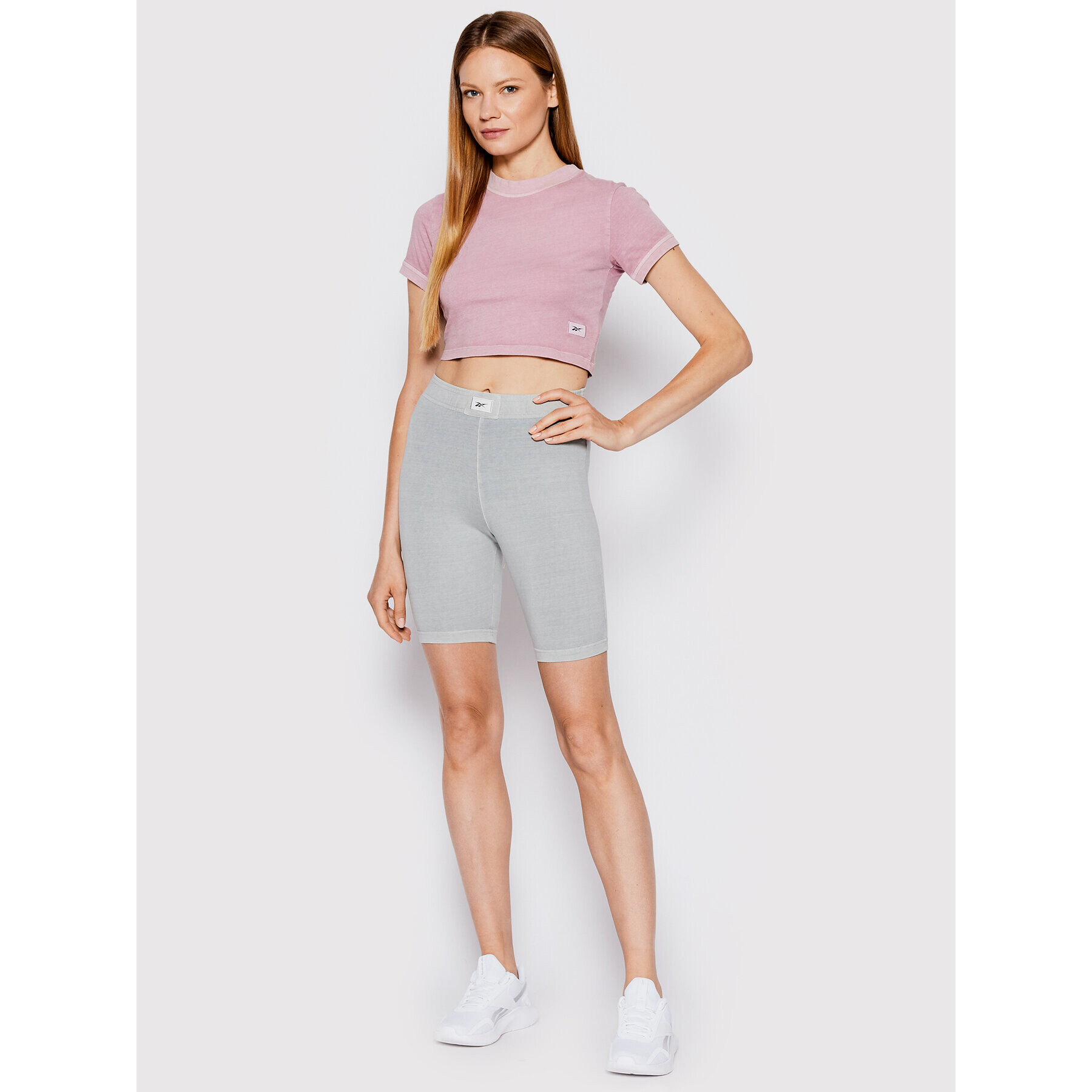 Reebok Тишърт Classics Natural Dye HK4967 Розов Slim Fit - Pepit.bg