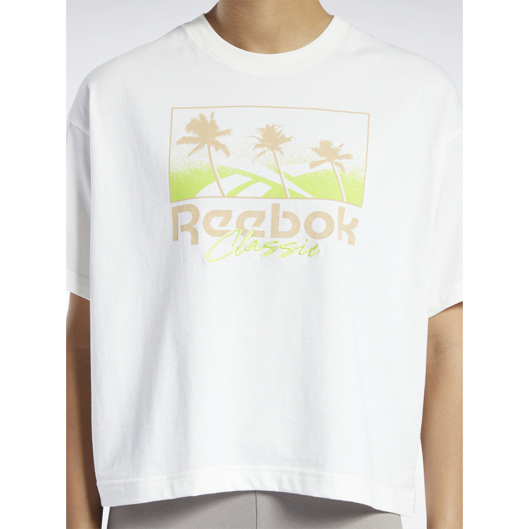 Reebok Тишърт Classics Summer Graphic T-Shirt H49281 Бял - Pepit.bg