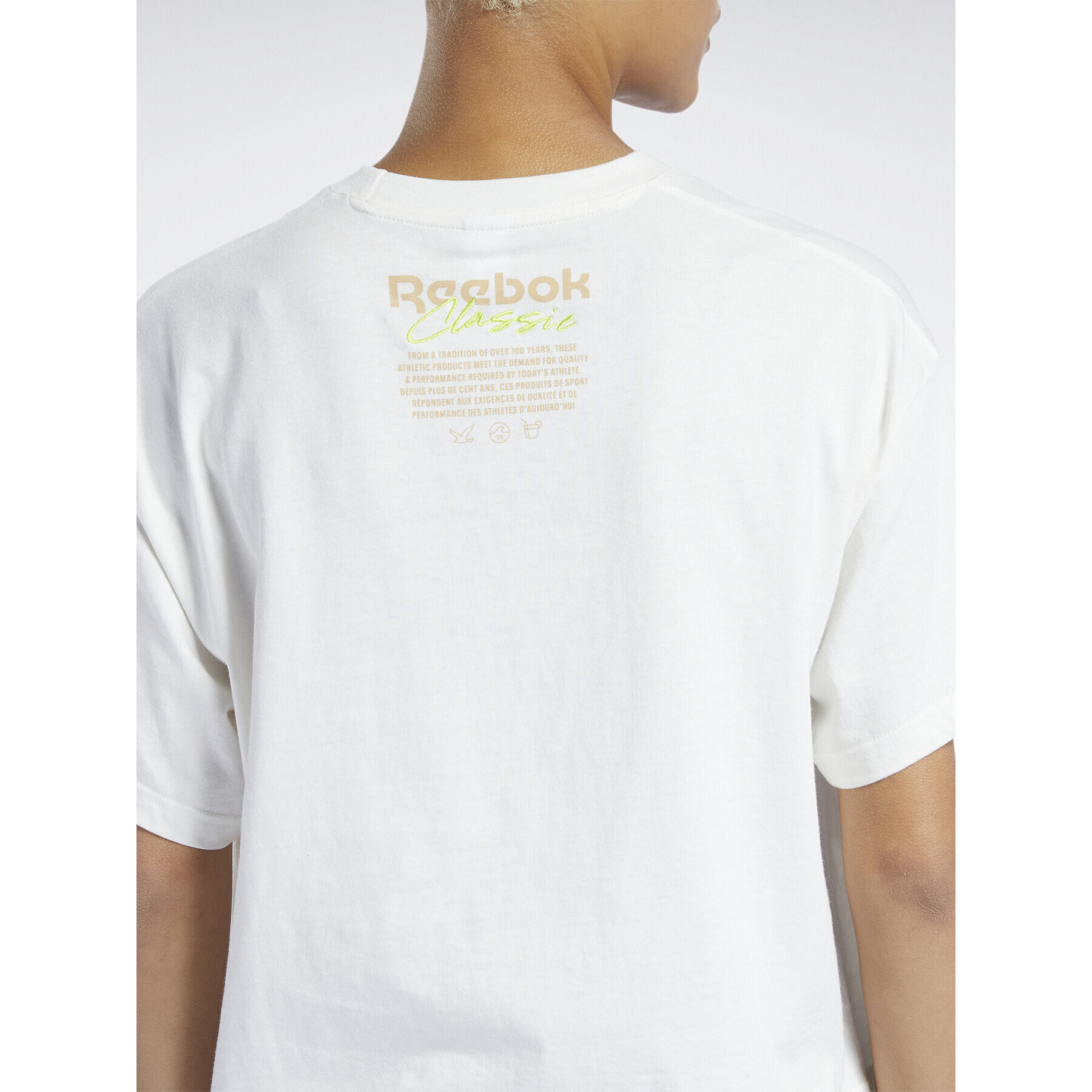 Reebok Тишърт Classics Summer Graphic T-Shirt H49281 Бял - Pepit.bg