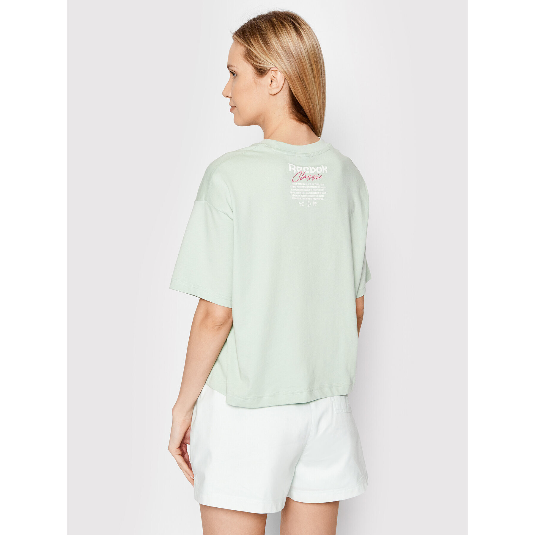 Reebok Classic Тишърт Classics Summer H58673 Зелен Oversize - Pepit.bg