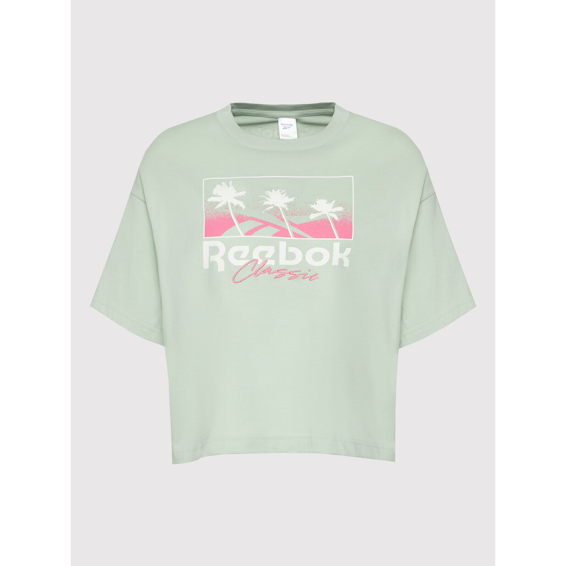 Reebok Classic Тишърт Classics Summer H58673 Зелен Oversize - Pepit.bg