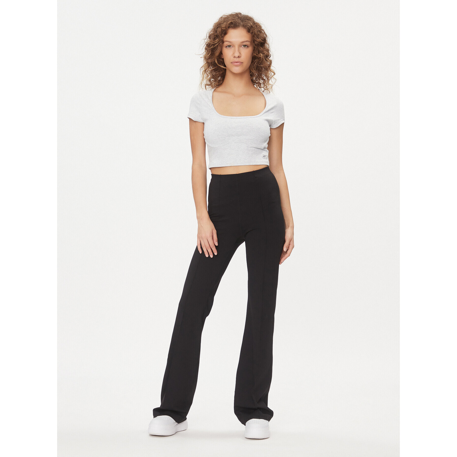 Reebok Тишърт Essentials IL4646 Сив Regular Fit - Pepit.bg