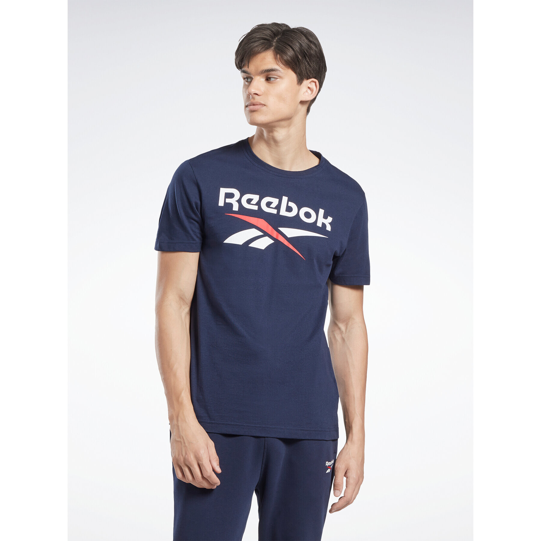 Reebok Тишърт Identity Big Logo T-Shirt HZ8798 Син - Pepit.bg