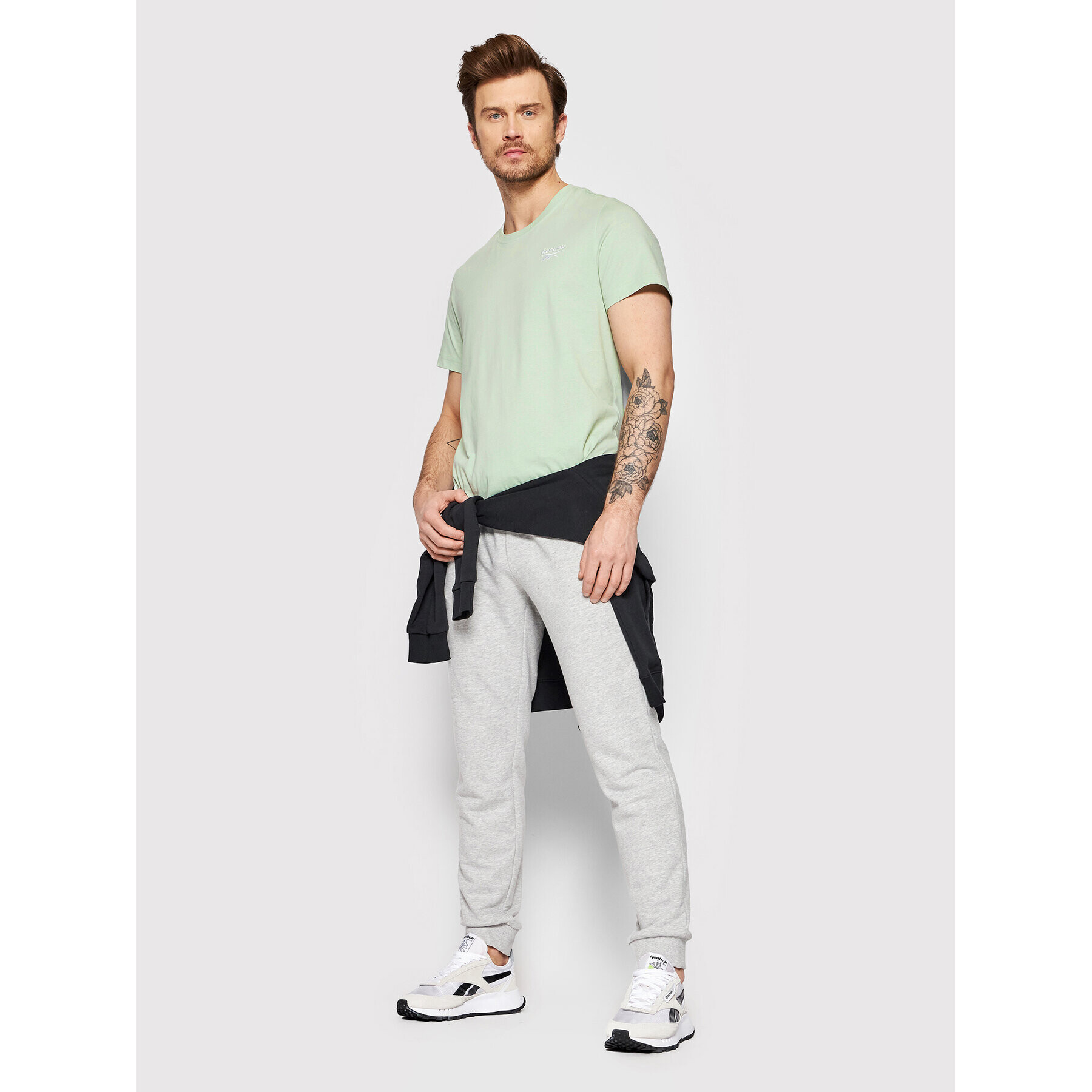 Reebok Тишърт Identity HB2143 Зелен Regular Fit - Pepit.bg