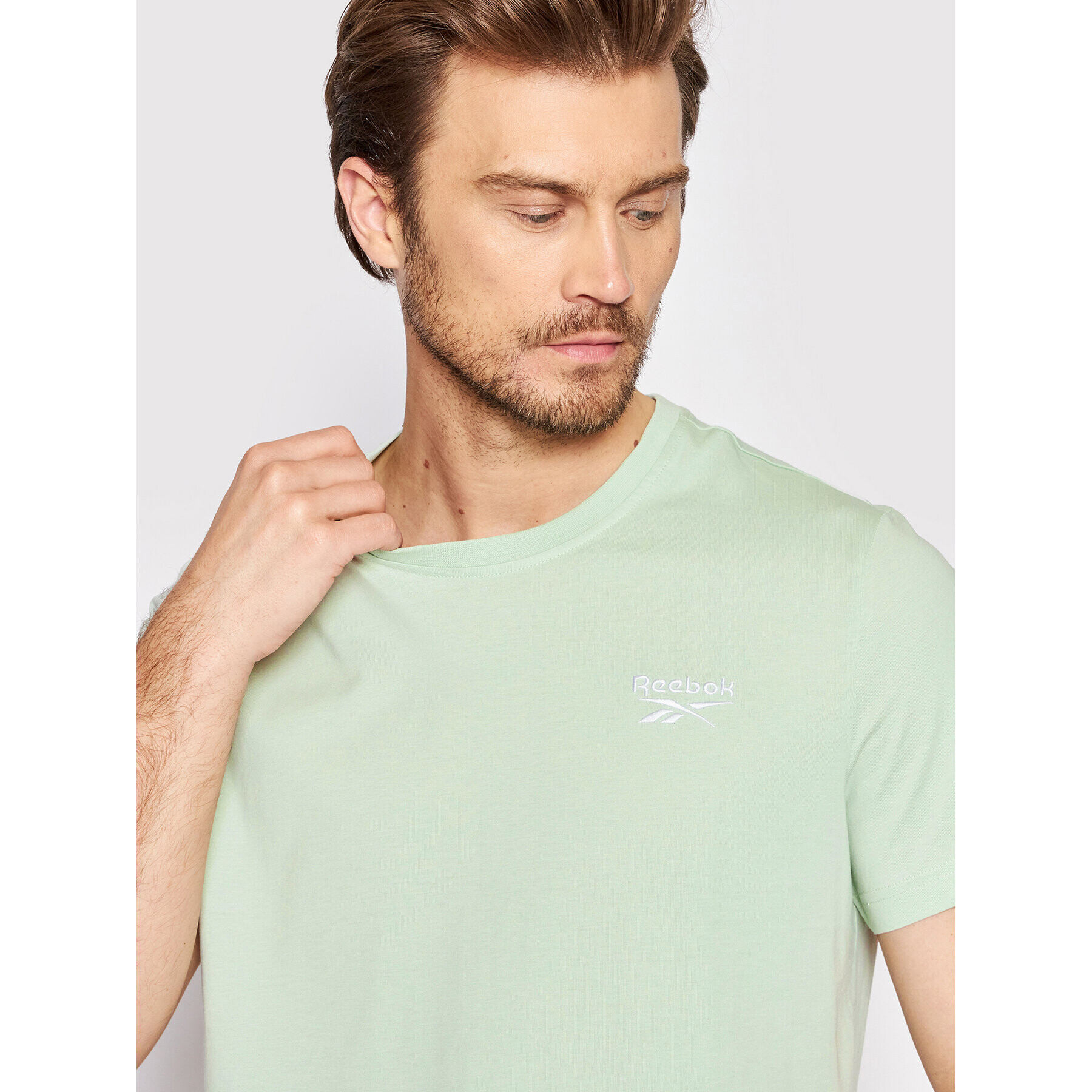 Reebok Тишърт Identity HB2143 Зелен Regular Fit - Pepit.bg