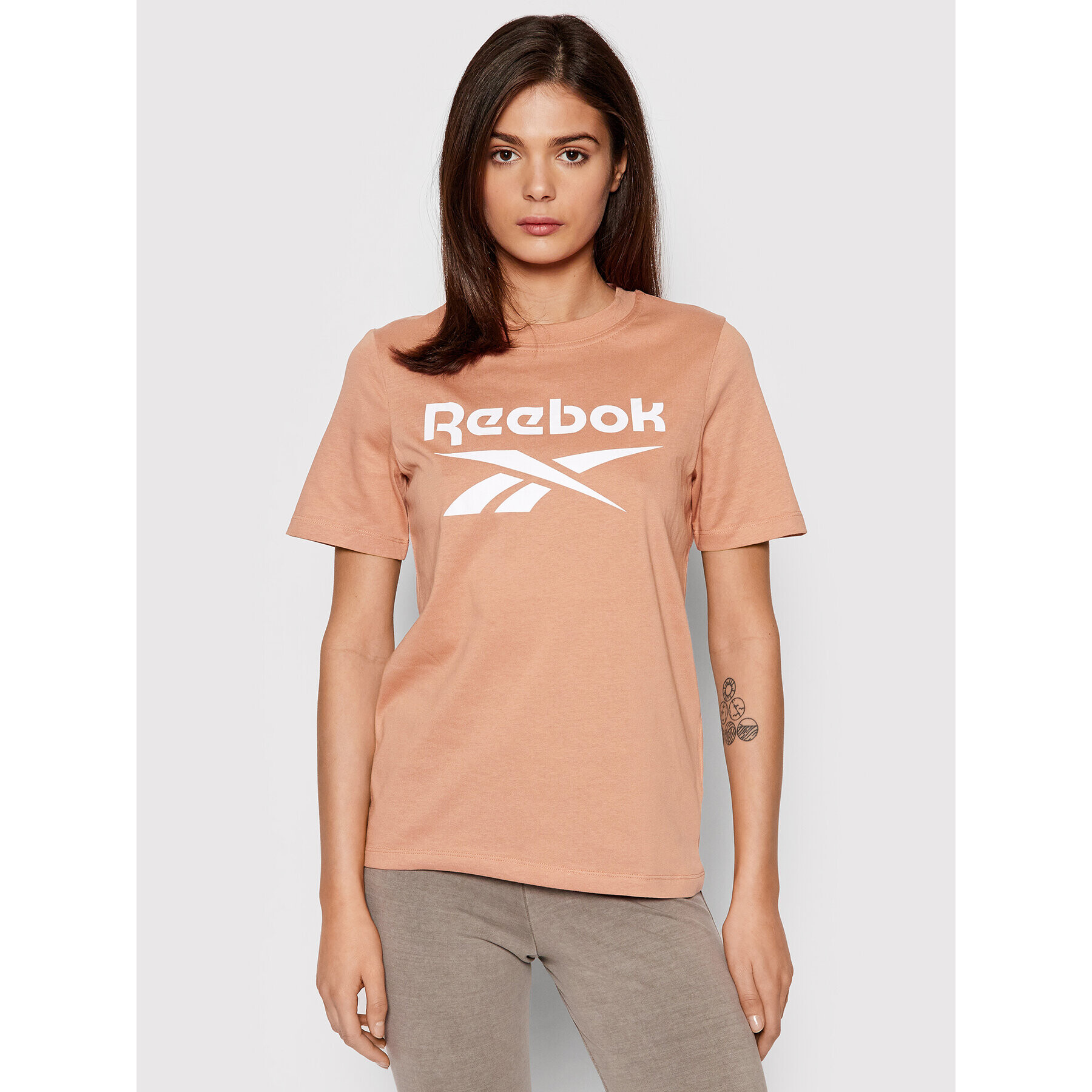 Reebok Тишърт Identity HB2269 Оранжев Relaxed Fit - Pepit.bg