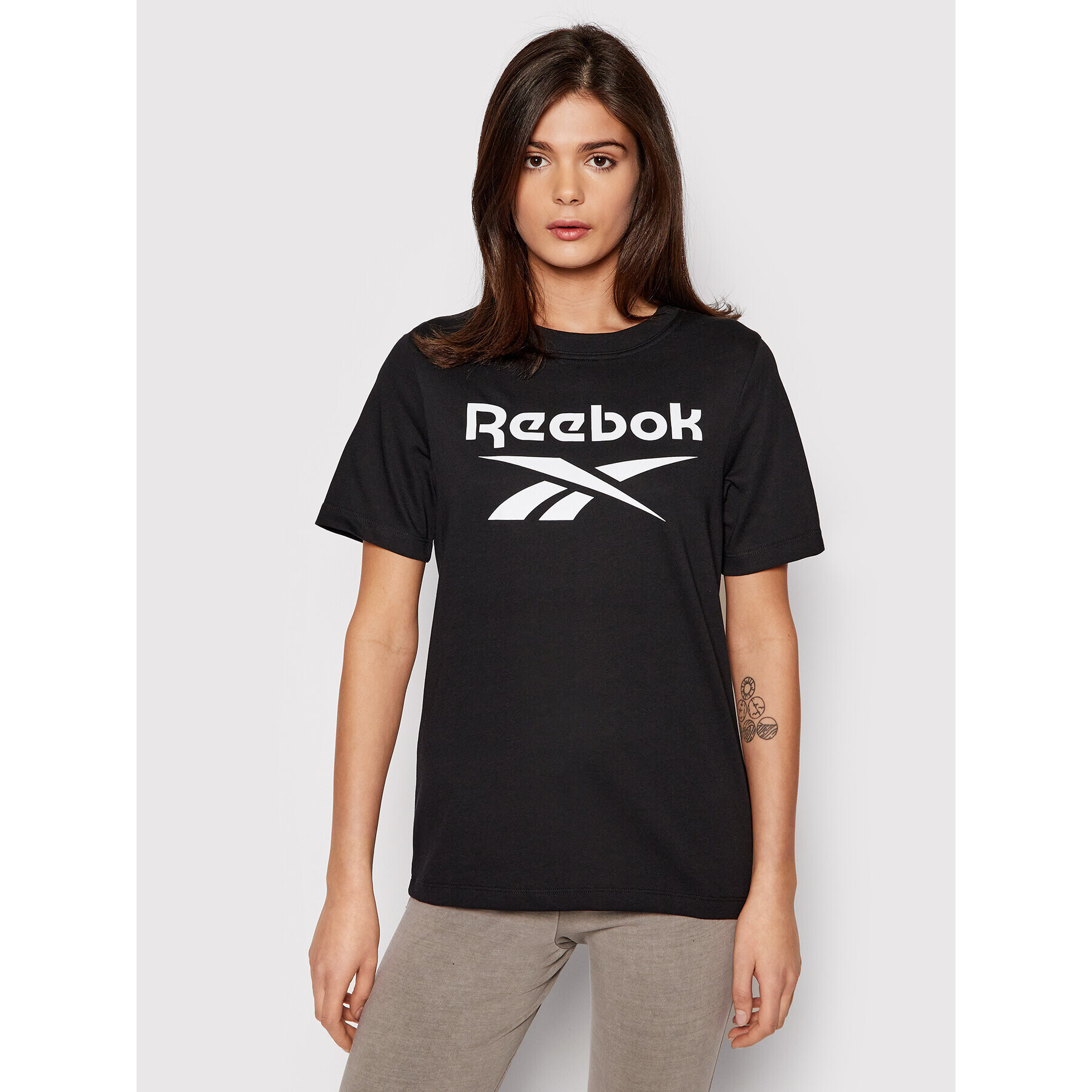Reebok Тишърт Identity HB2271 Черен Relaxed Fit - Pepit.bg
