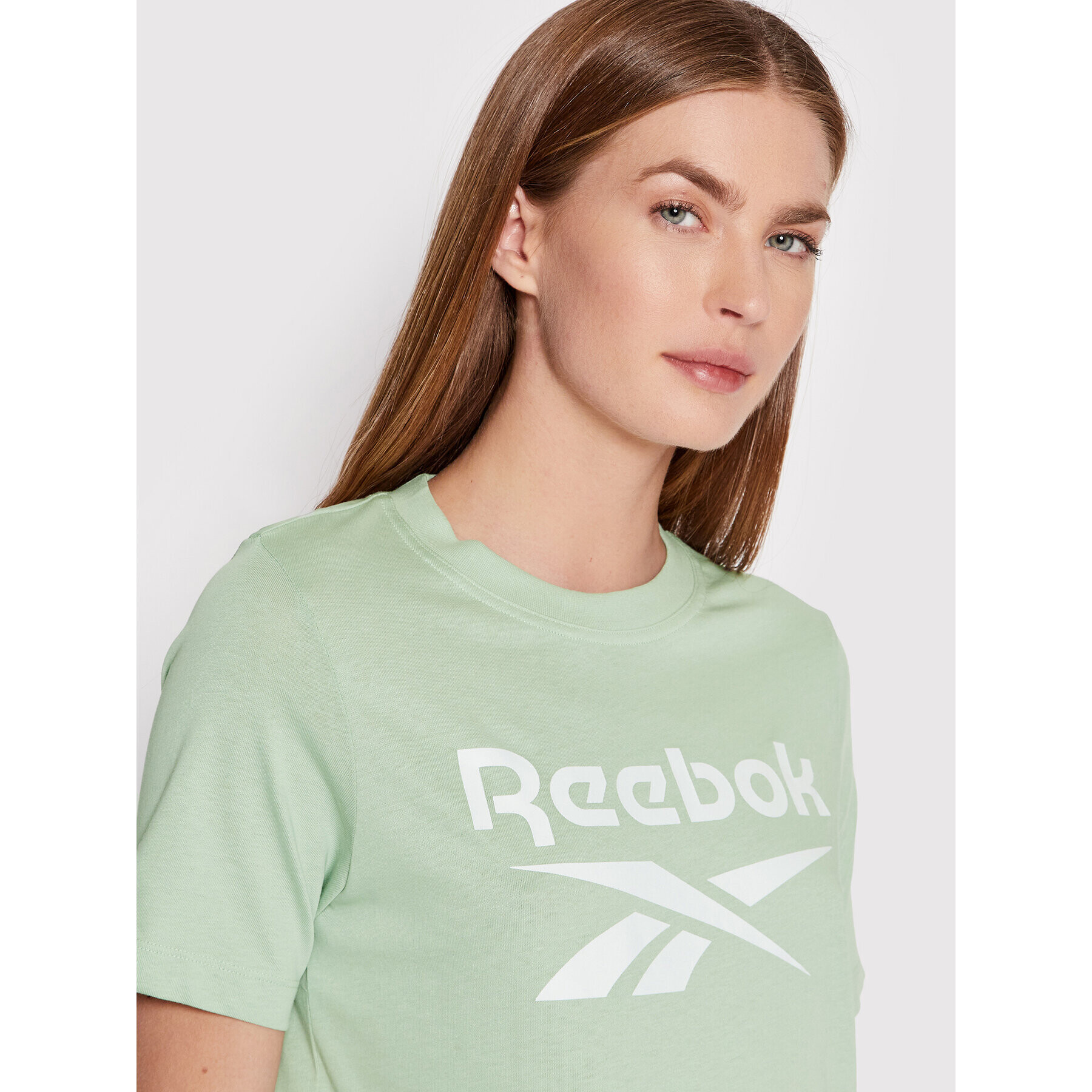 Reebok Тишърт Identity HB2273 Зелен Relaxed Fit - Pepit.bg