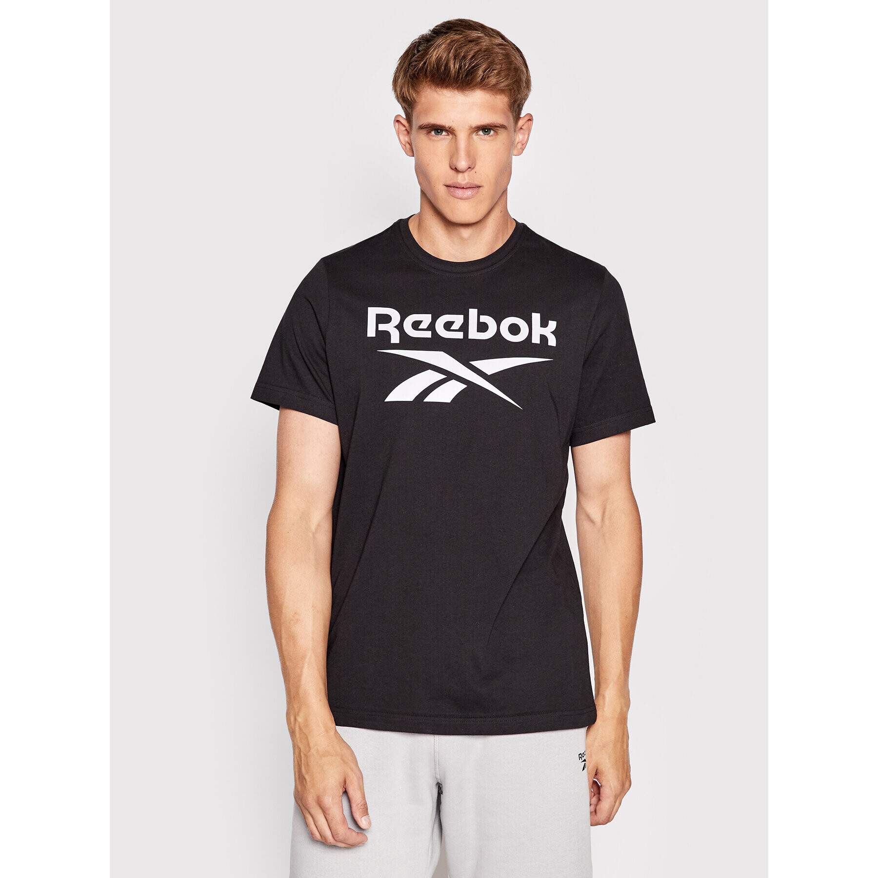 Reebok Тишърт Identity HD4222 Черен Slim Fit - Pepit.bg