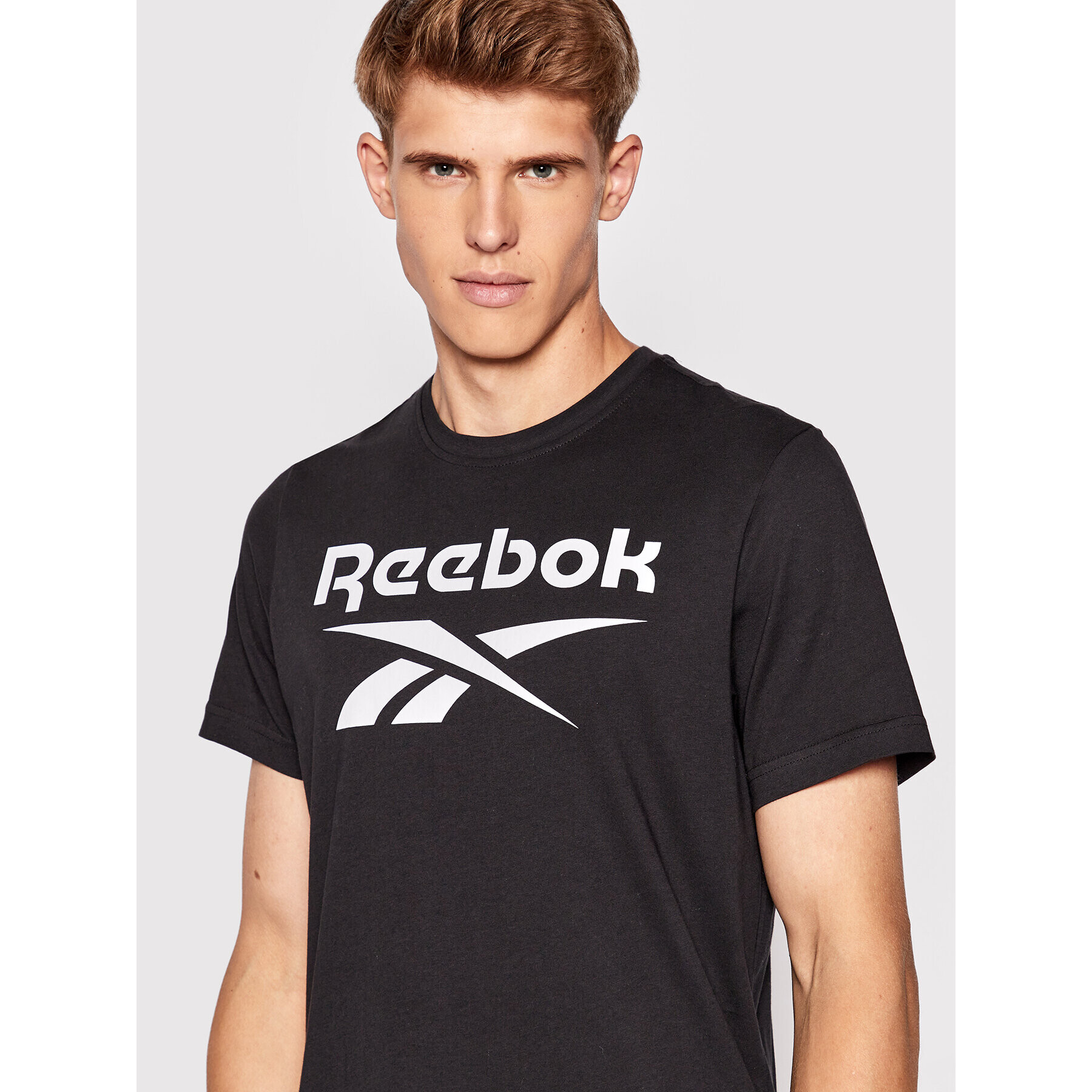 Reebok Тишърт Identity HD4222 Черен Slim Fit - Pepit.bg