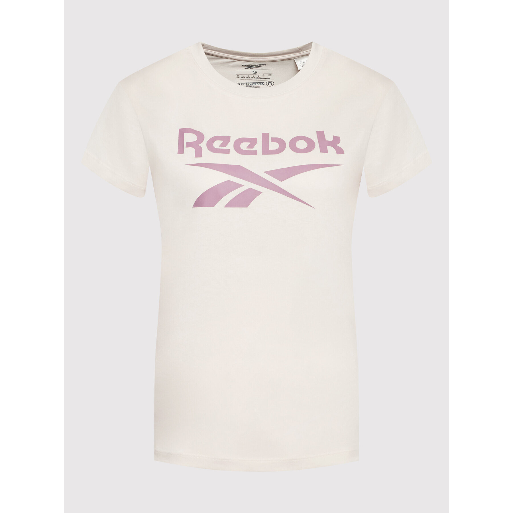 Reebok Тишърт Identity HI0540 Бежов Relaxed Fit - Pepit.bg