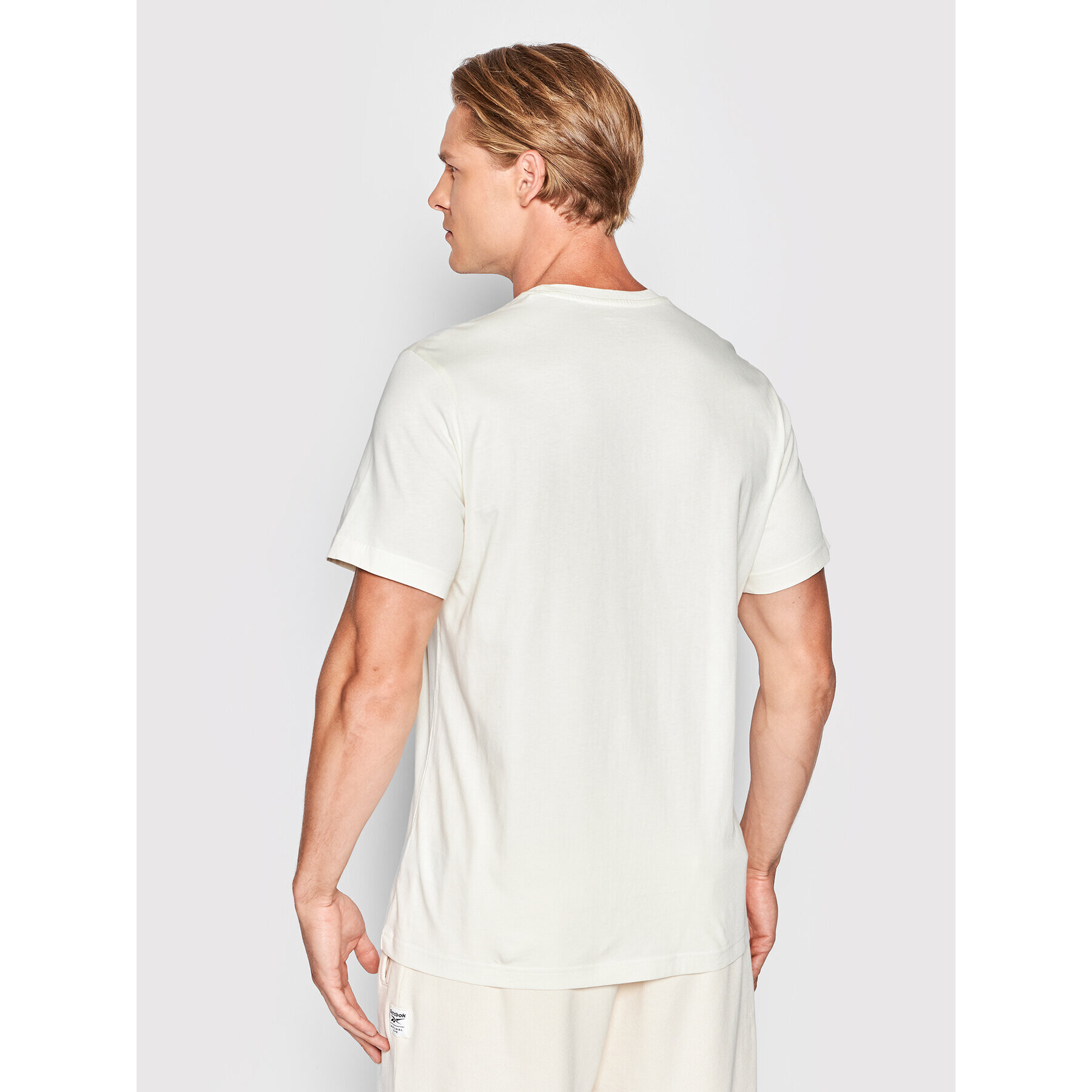 Reebok Тишърт Identity HI0658 Бежов Slim Fit - Pepit.bg