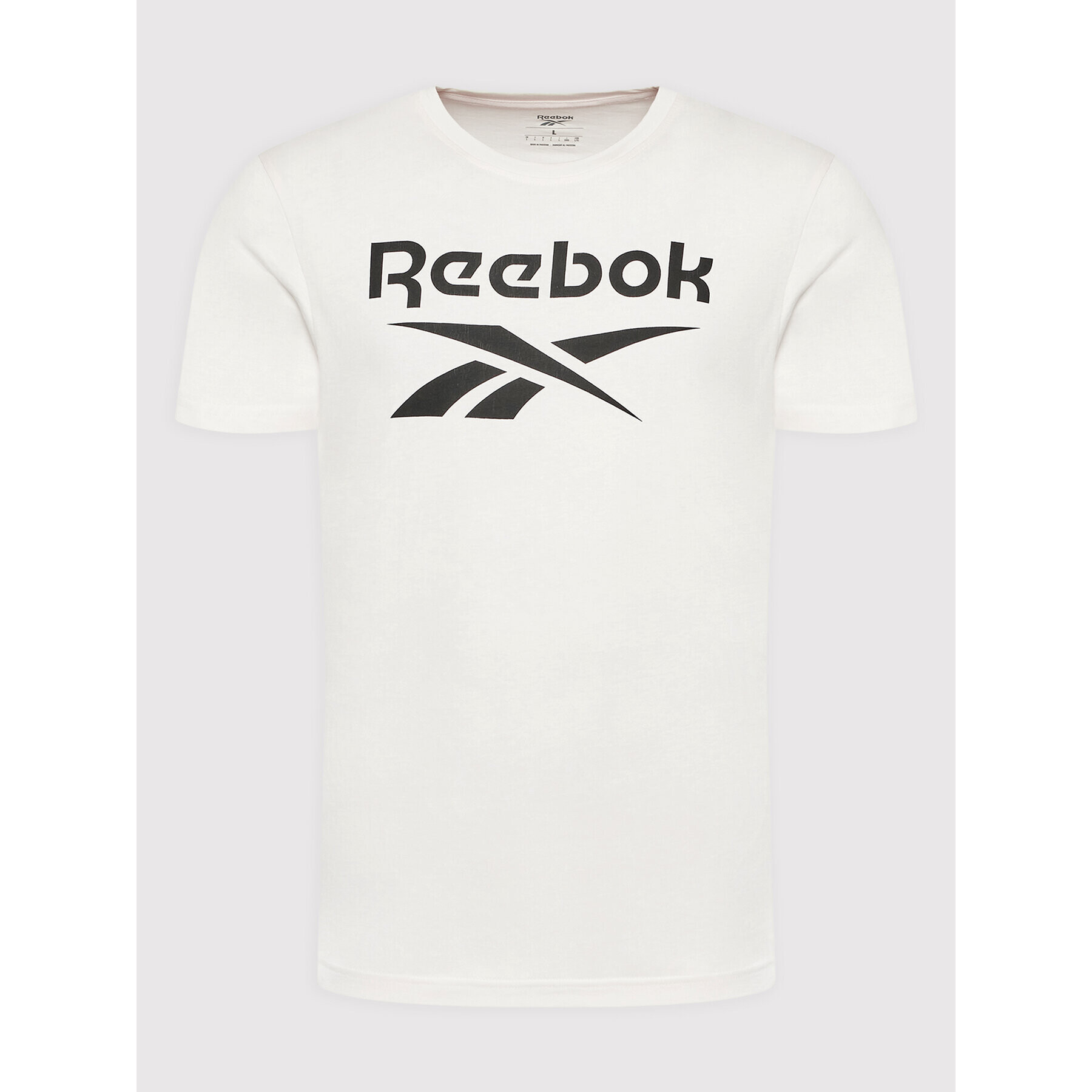 Reebok Тишърт Identity HI0658 Бежов Slim Fit - Pepit.bg