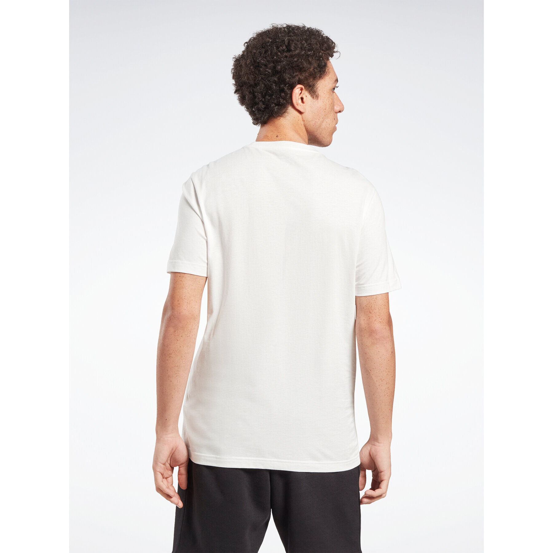 Reebok Тишърт Identity HS4976 Бял Slim Fit - Pepit.bg