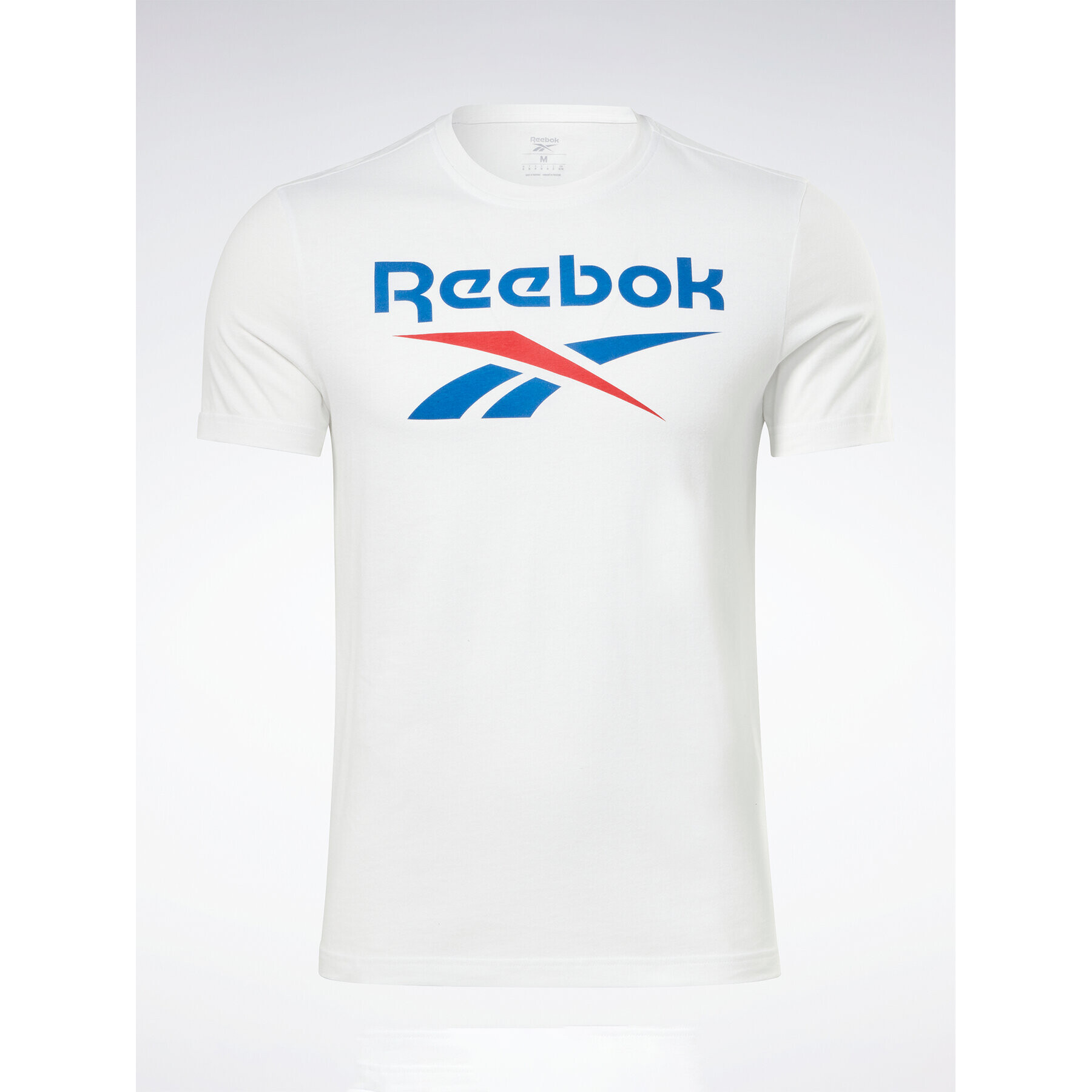 Reebok Тишърт Identity HS4976 Бял Slim Fit - Pepit.bg