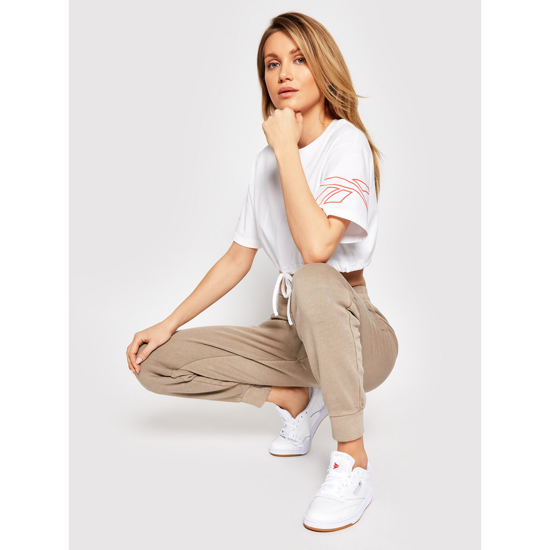 Reebok Тишърт Myt GI6959 Бял Regular Fit - Pepit.bg