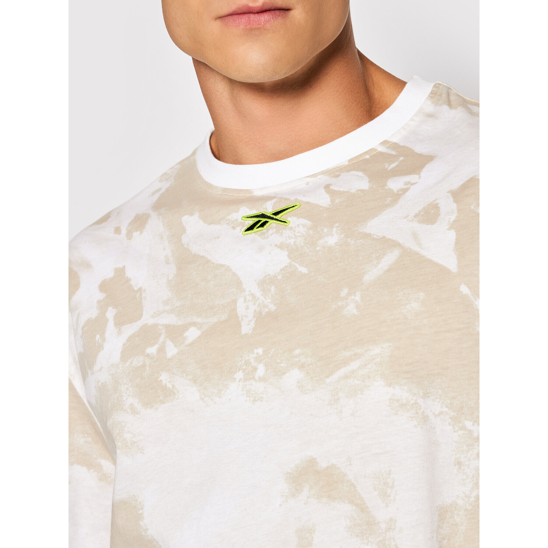 Reebok Тишърт Myt GS8999 Бежов Oversize - Pepit.bg