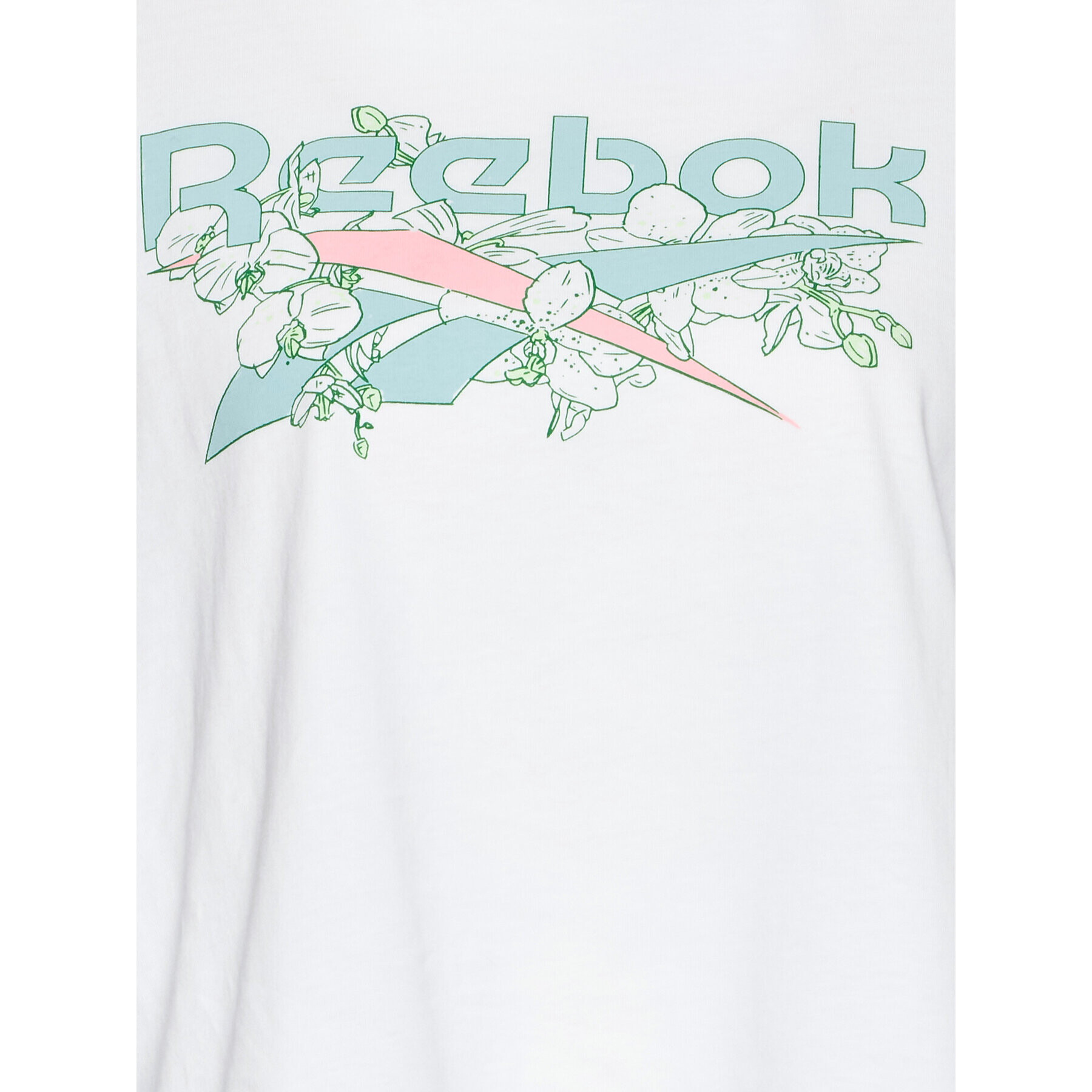 Reebok Тишърт Quirky HD0945 Бял Relaxed Fit - Pepit.bg