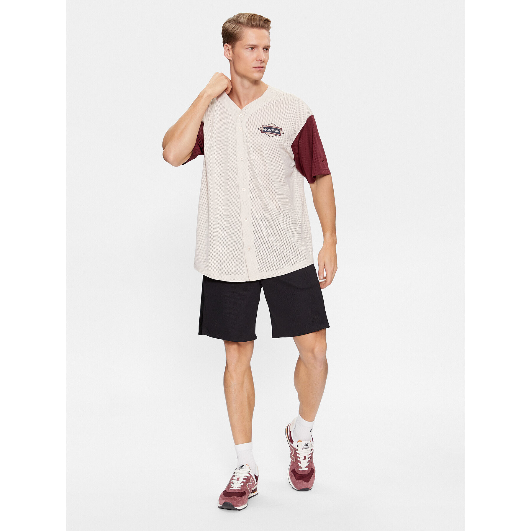 Reebok Тишърт Sporting Goods II0678 Бежов Regular Fit - Pepit.bg