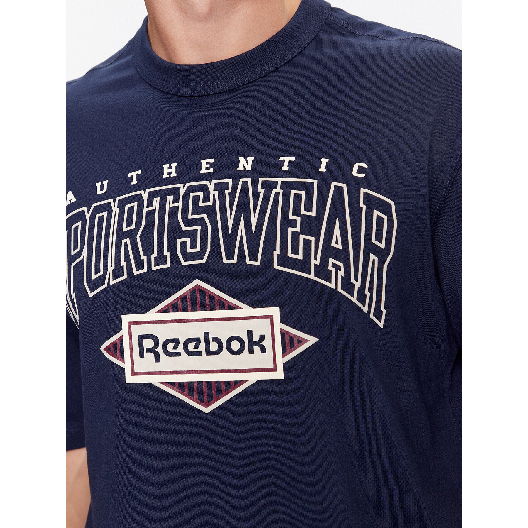 Reebok Тишърт Sporting Goods IM1505 Тъмносин Regular Fit - Pepit.bg
