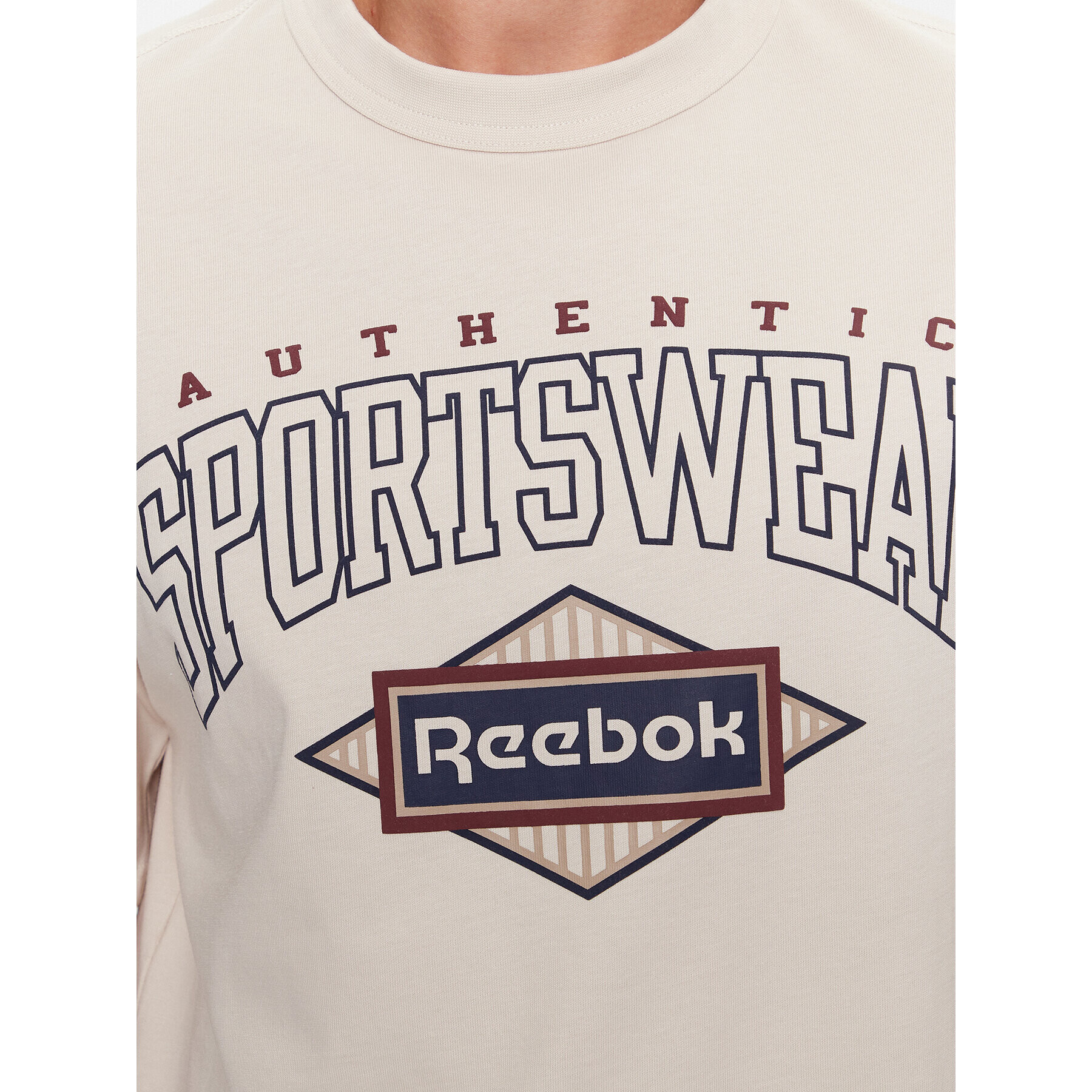 Reebok Тишърт Sporting Goods IM1507 Бежов Regular Fit - Pepit.bg