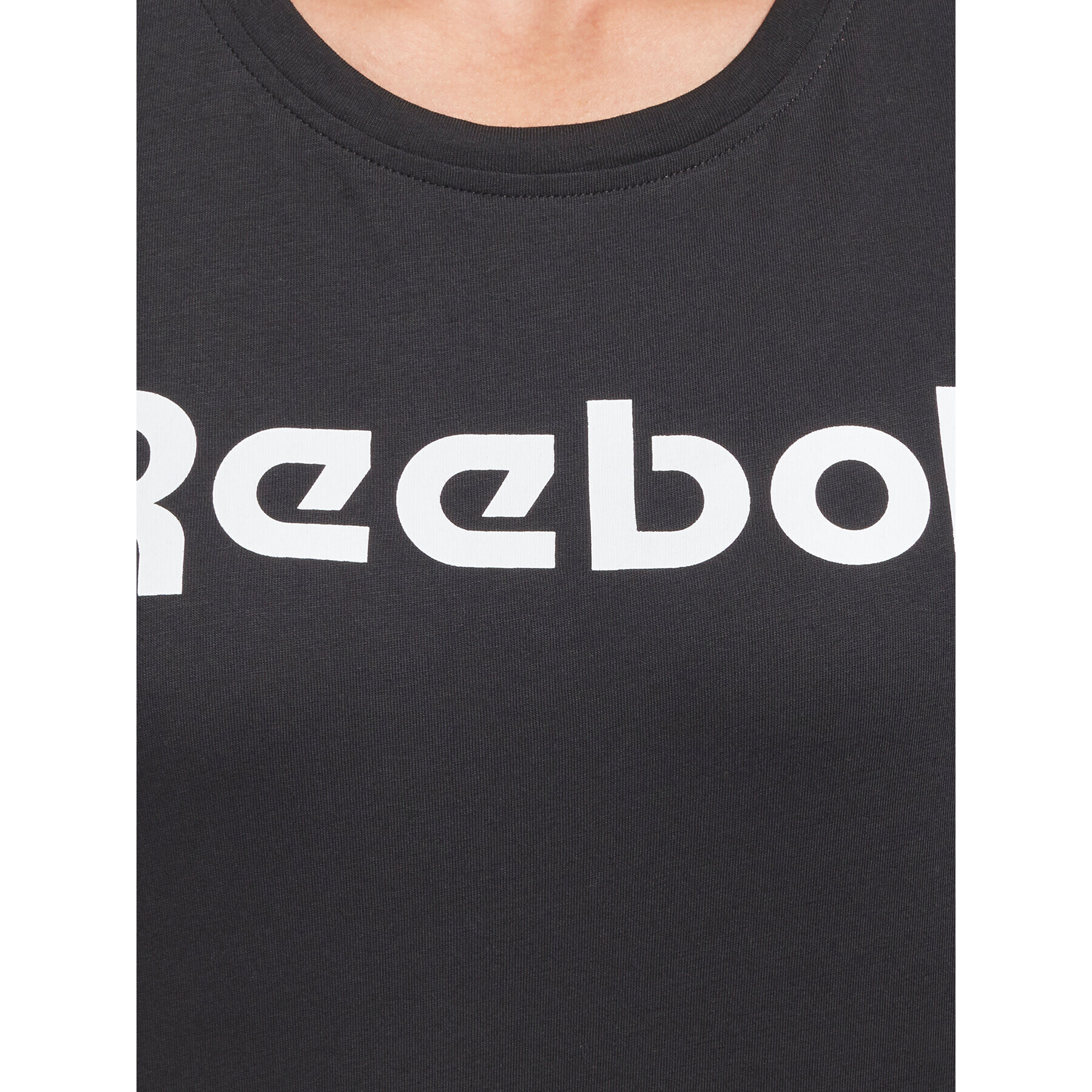 Reebok Тишърт Training Essentials Graphic HT6184 Черен Regular Fit - Pepit.bg