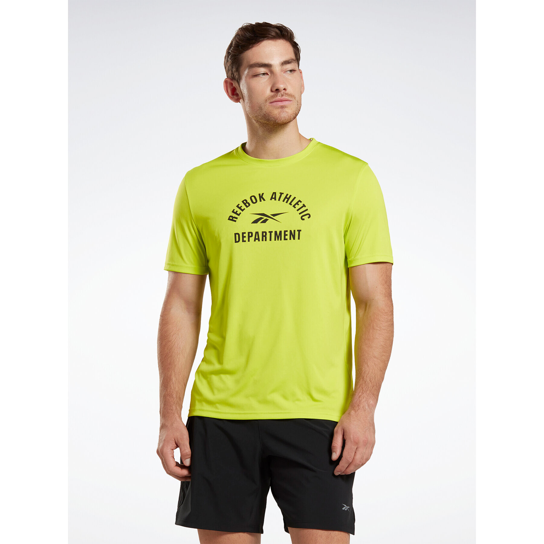 Reebok Тишърт Training Graphic T-Shirt IC7666 Жълт - Pepit.bg