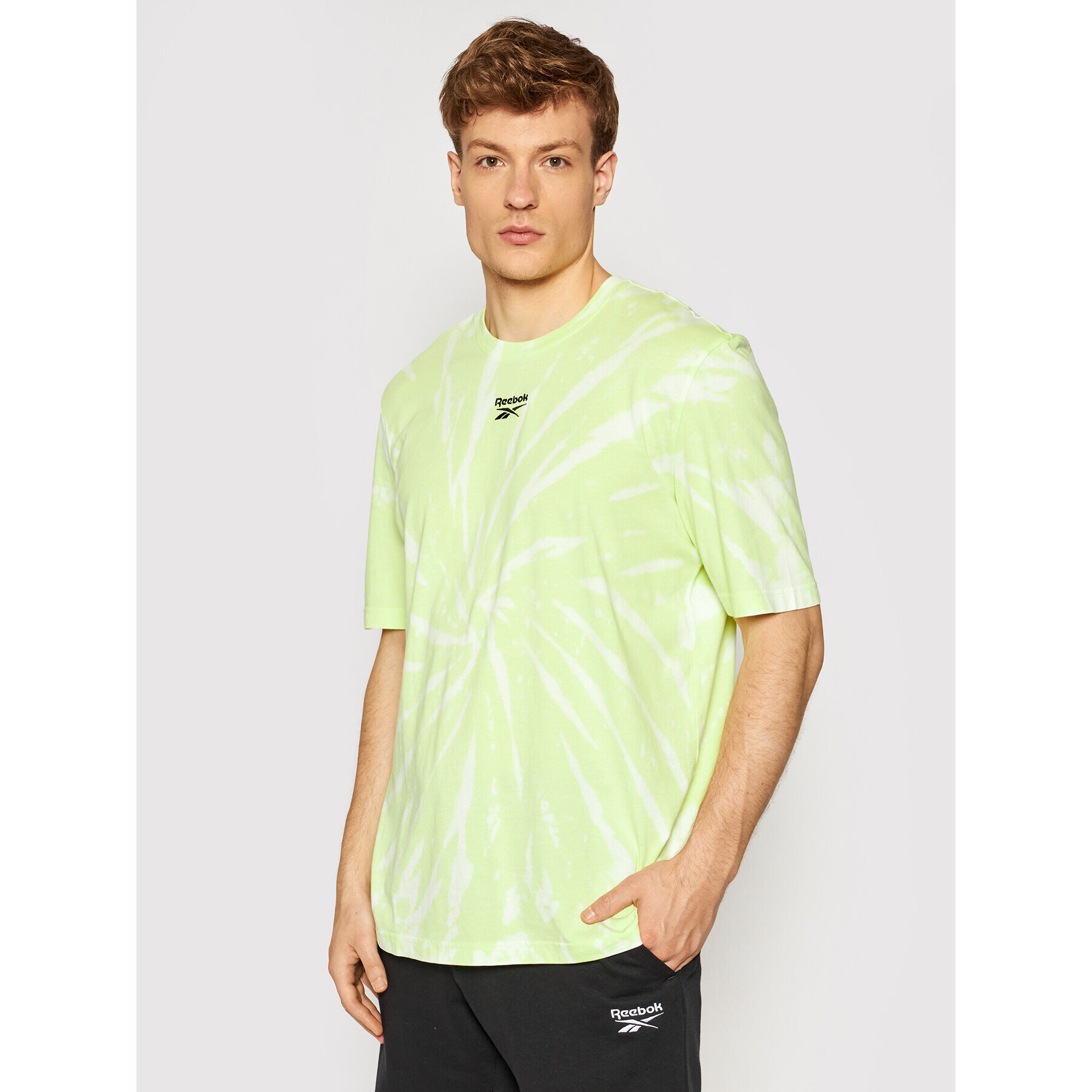 Reebok Тишърт Unisex Classics Tie-Dye GL1657 Жълт Loose Fit - Pepit.bg