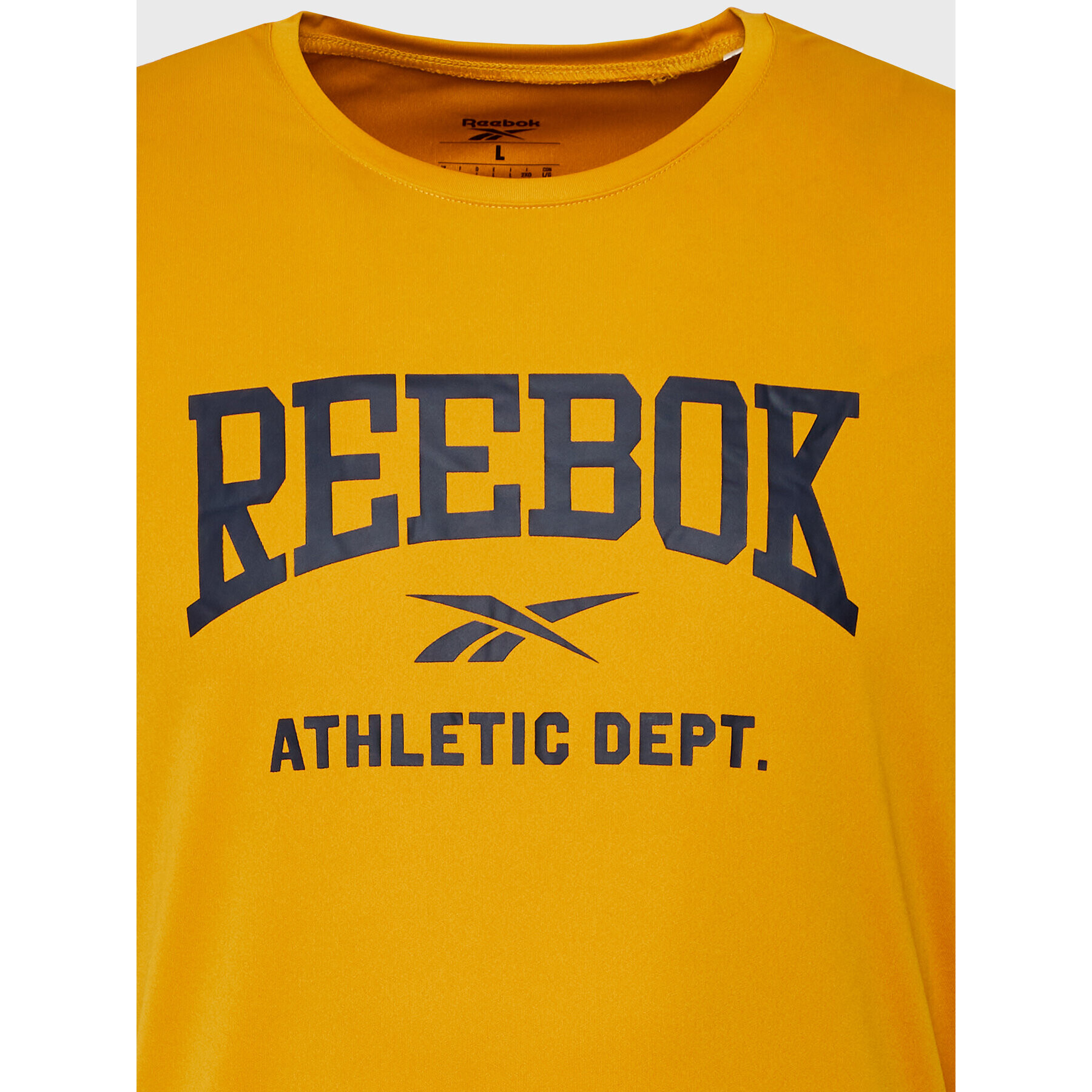 Reebok Тишърт Workout Ready HL2005 Жълт Slim Fit - Pepit.bg