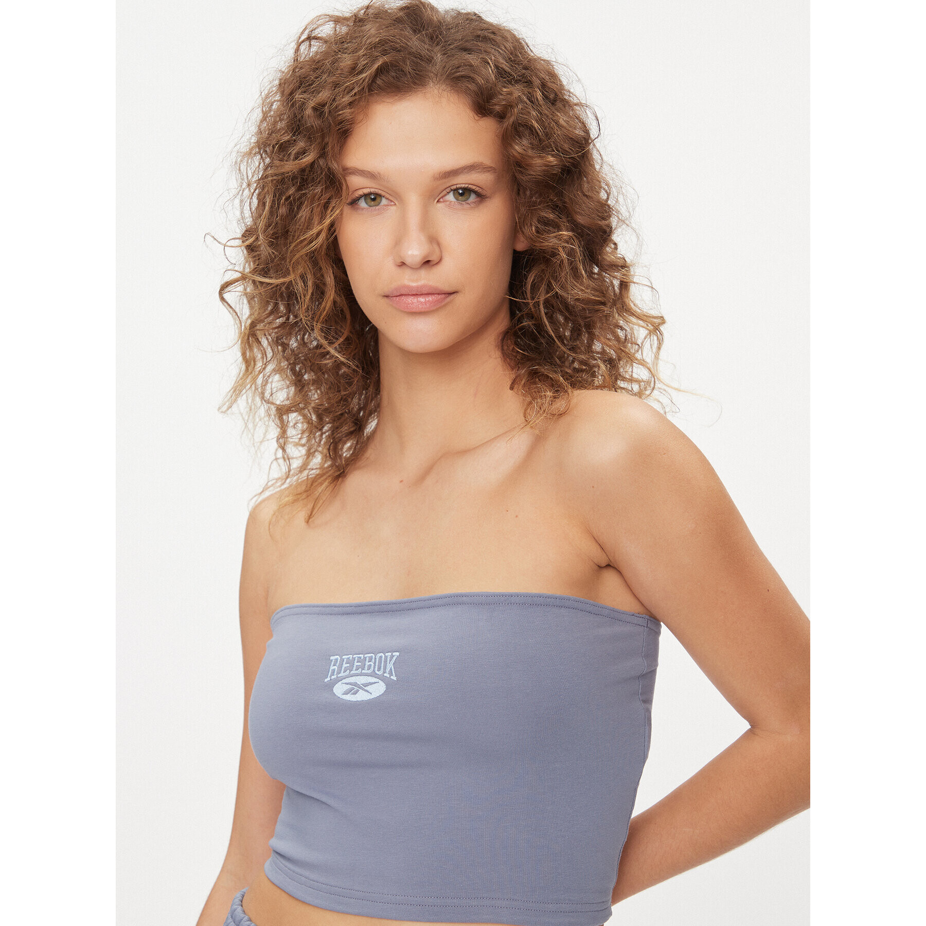 Reebok топ Archive Essentials IL6287 Син Fitted Fit - Pepit.bg