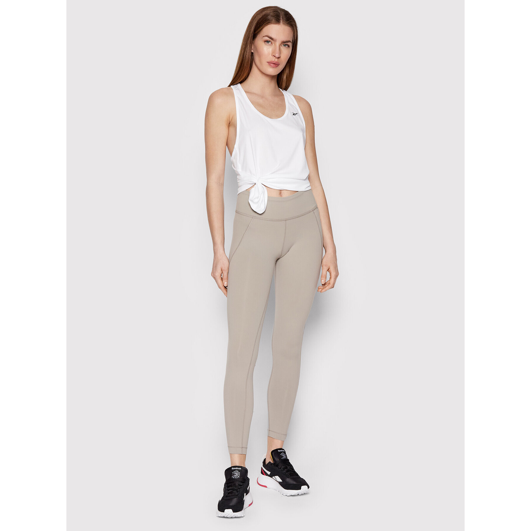 Reebok топ Mesh FU2276 Бял Slim Fit - Pepit.bg