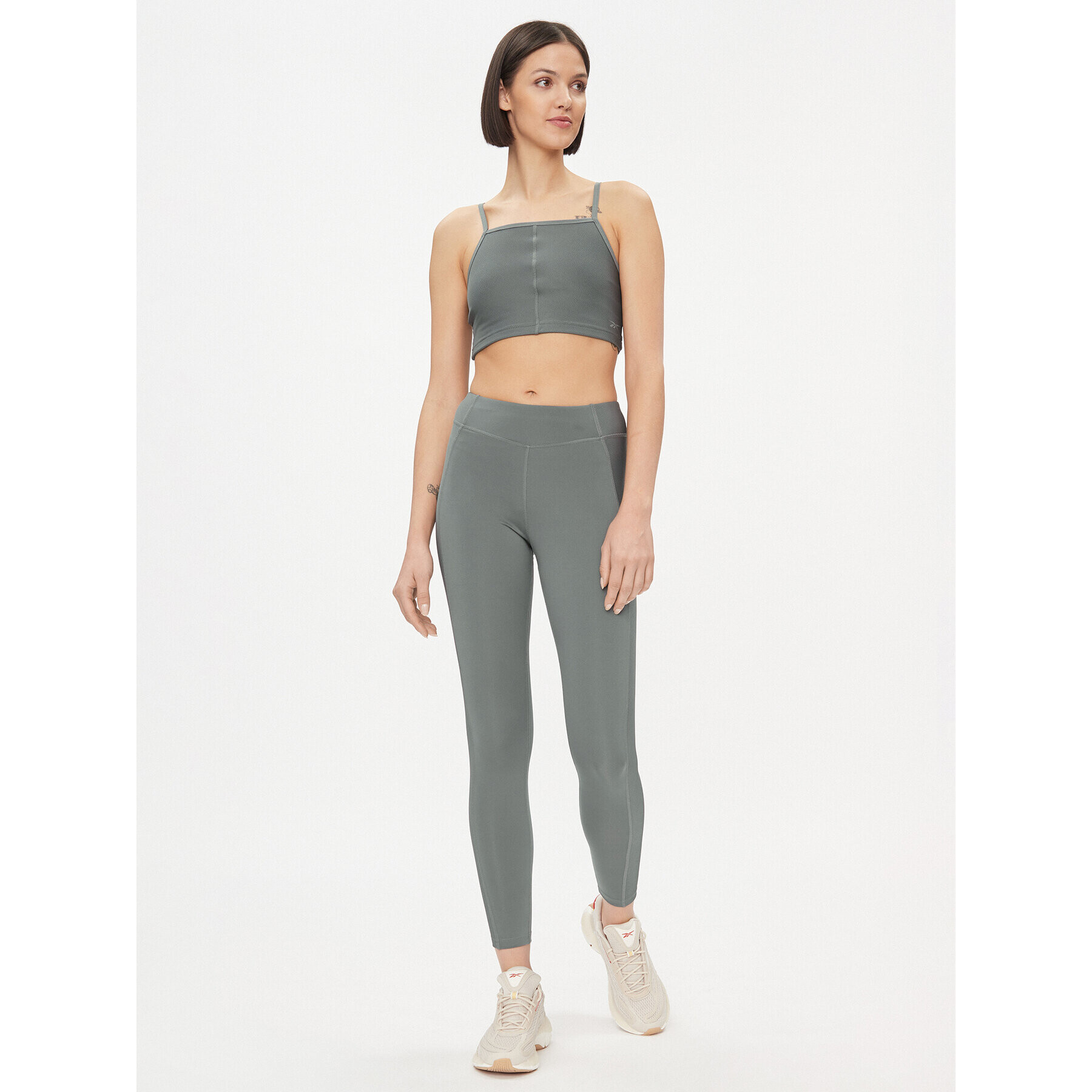 Reebok топ Yoga Performance IM4044 Сив Fitted Fit - Pepit.bg