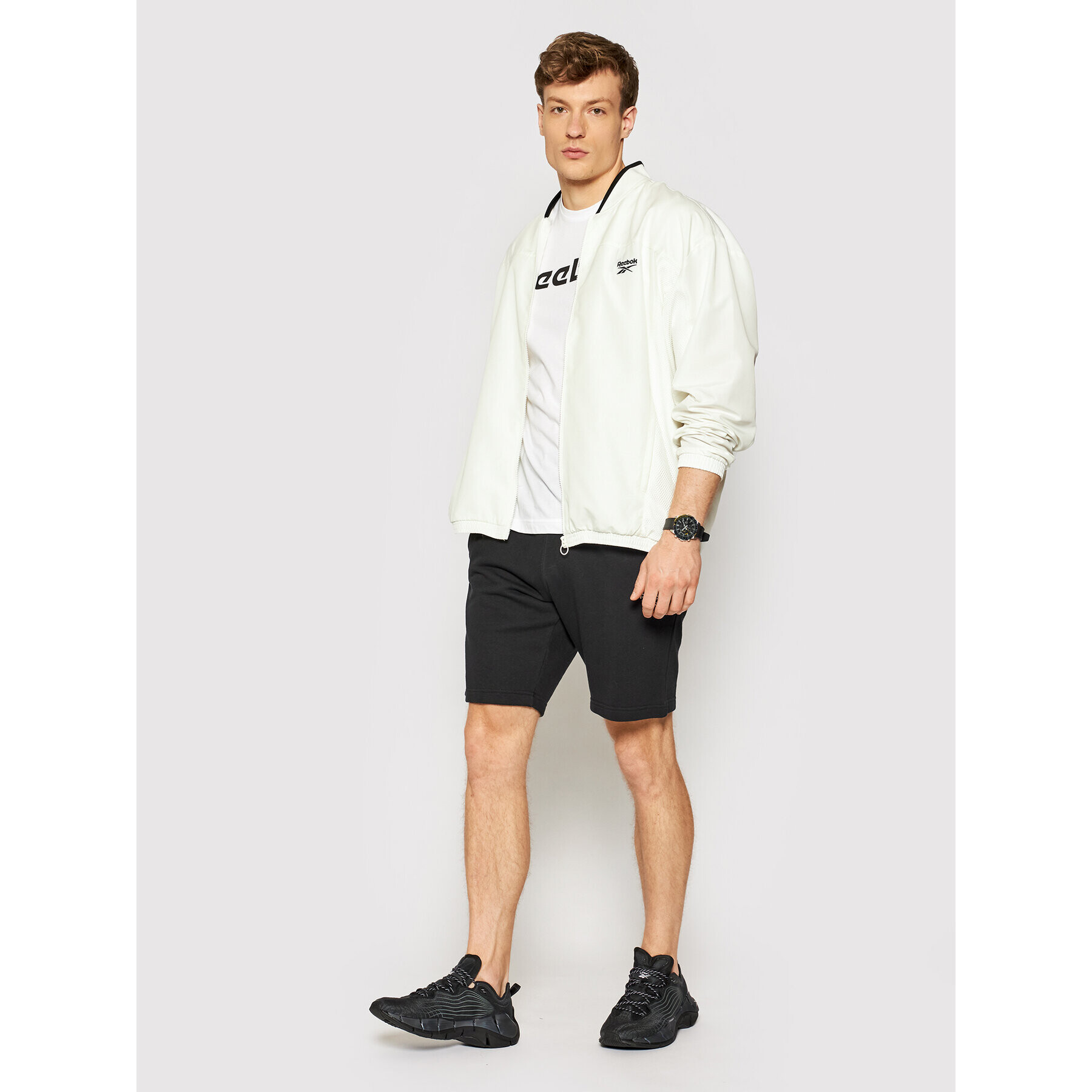 Reebok Classic Яке бомбър Classics Back Vector GL2016 Бял Relaxed Fit - Pepit.bg